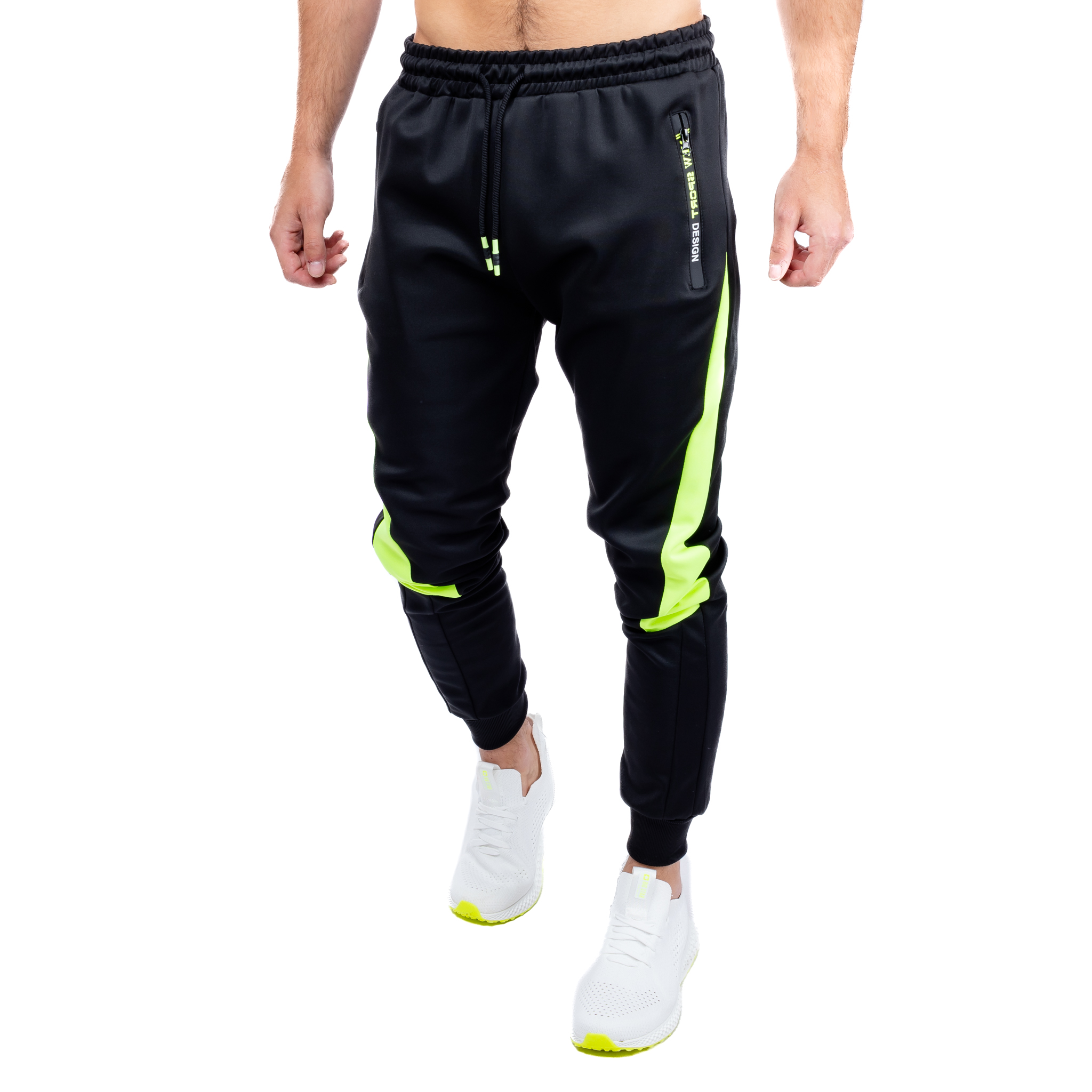Men ́s sweatpants GLANO - black with green lantern