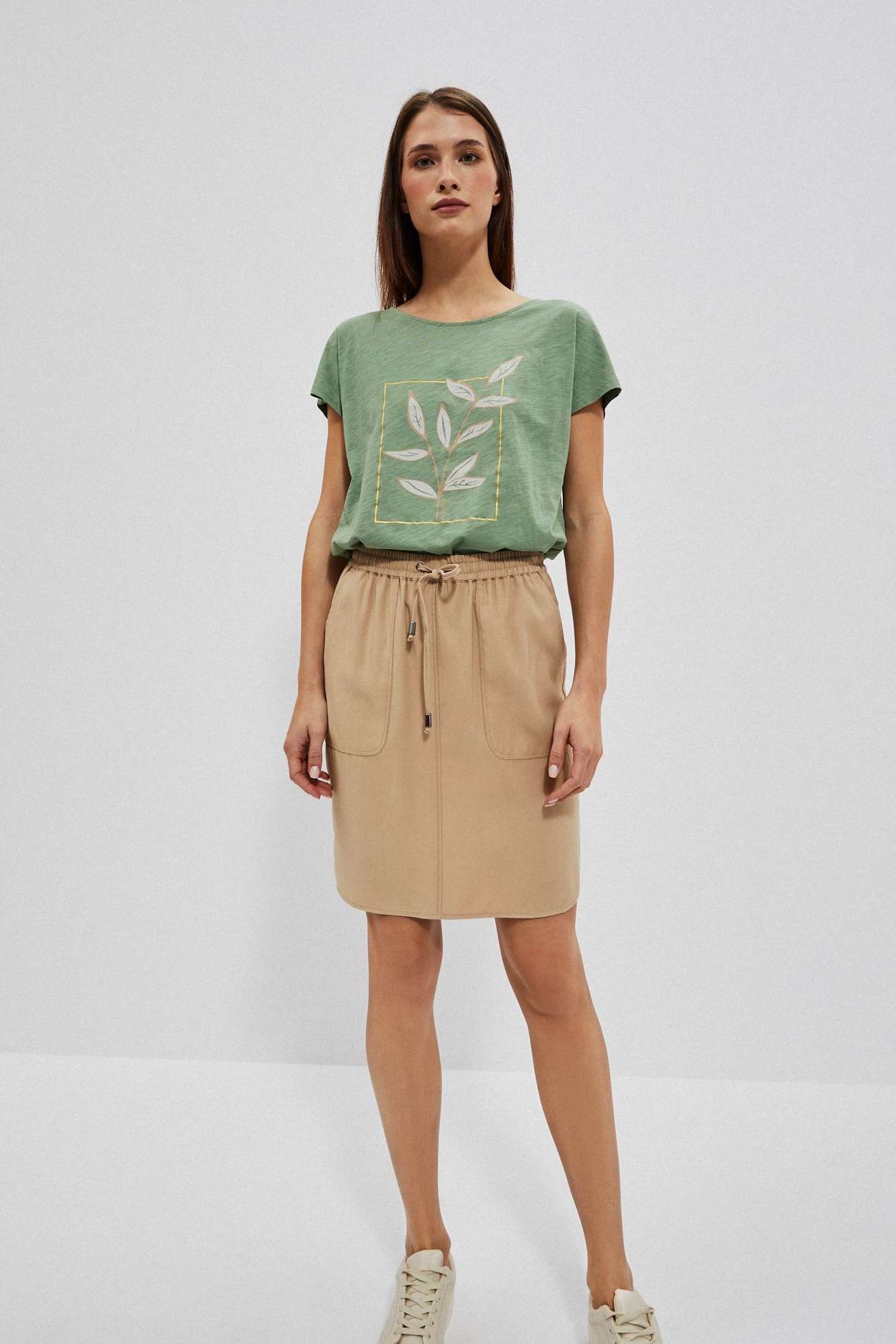 WOMEN&#039;S SKIRT L-SC-4007 D.Beige