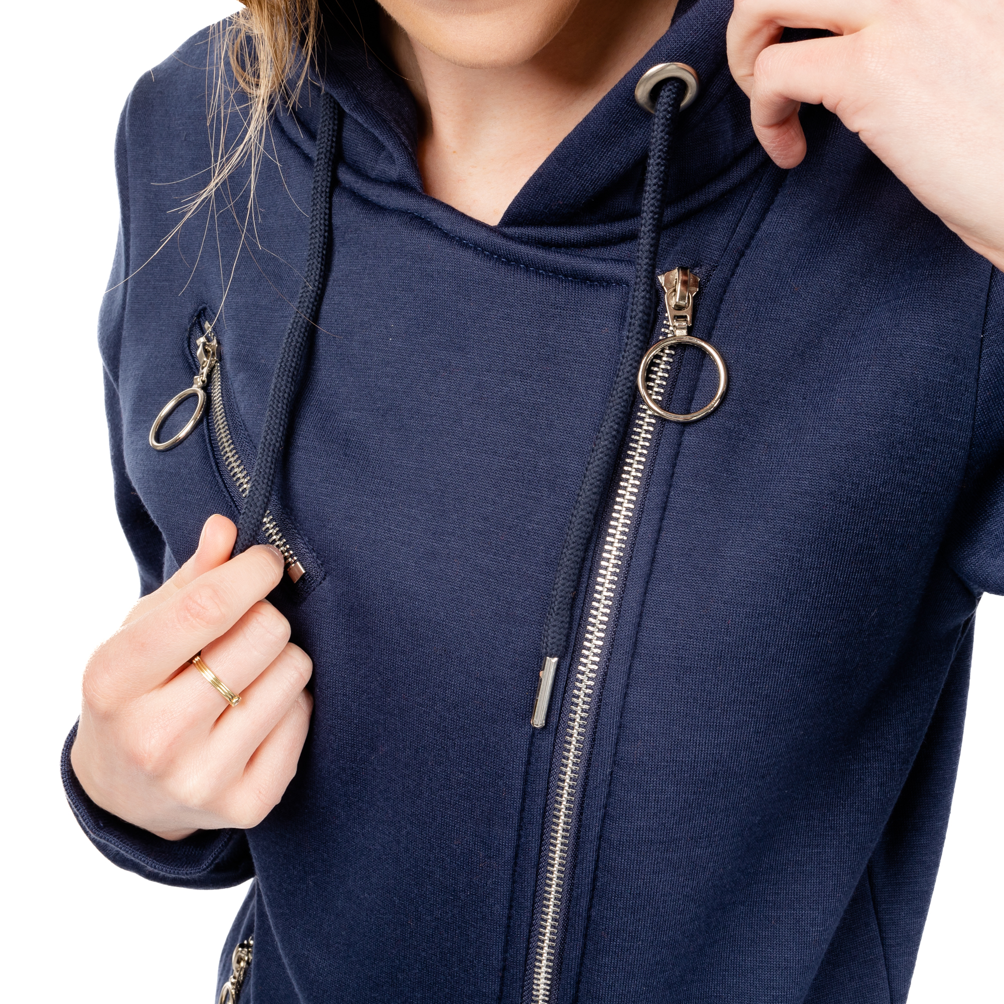 Women&#039;s Extended Sweatshirt GLANO - blue