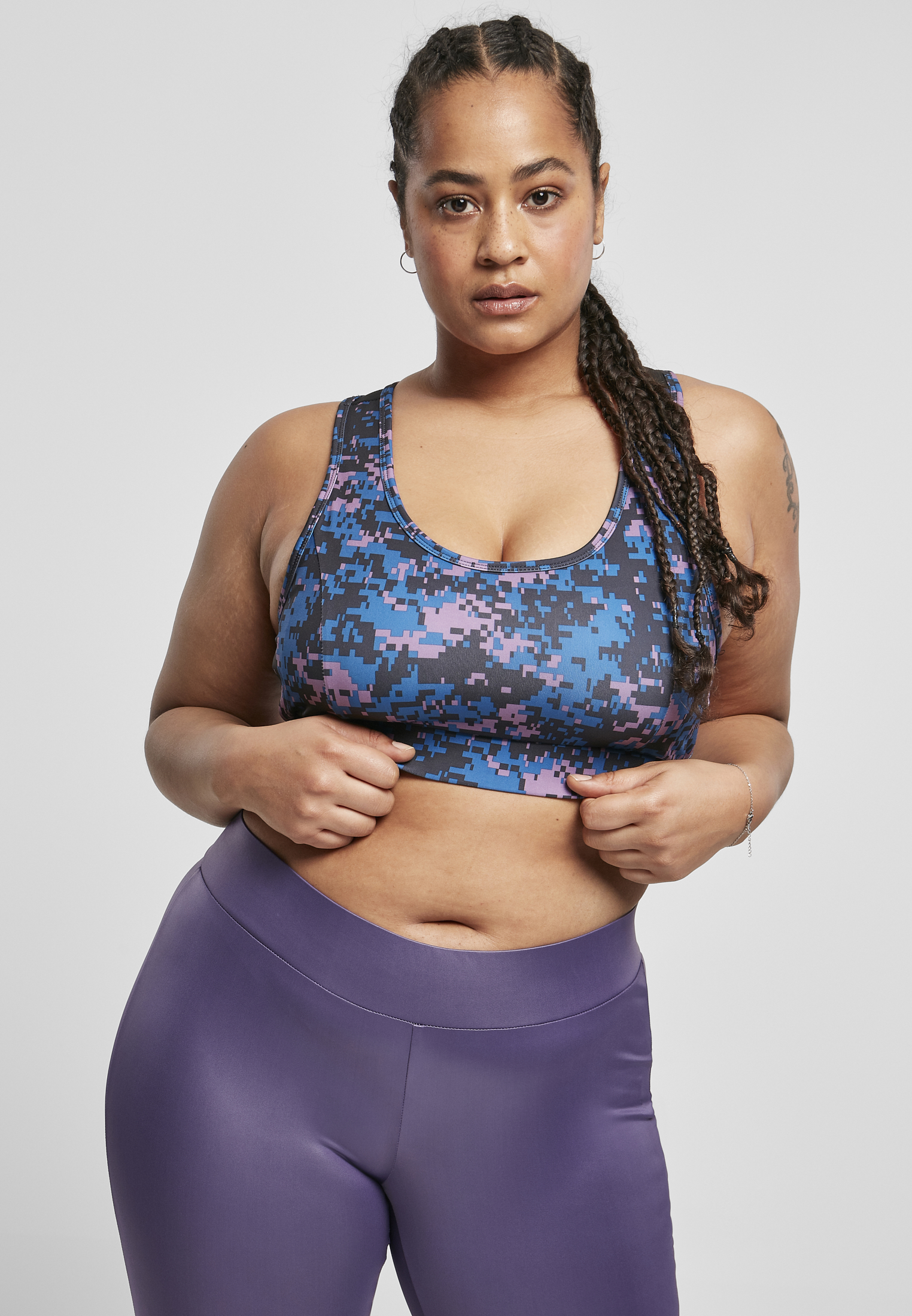 Women&#039;s Tech Mesh Bra Digital Duskviolet Camo