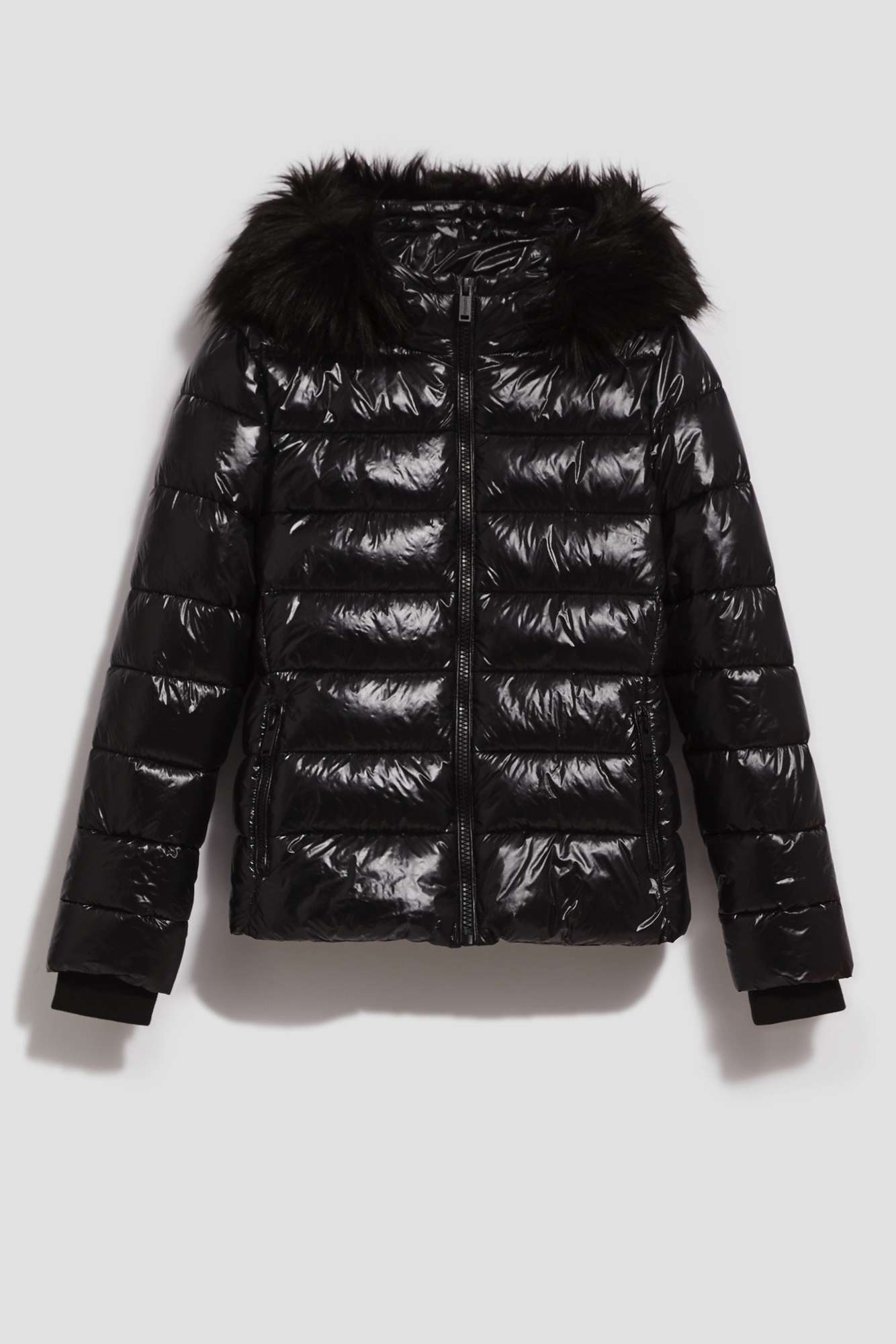 Marisse Quilted Jacket With A Fur Hood