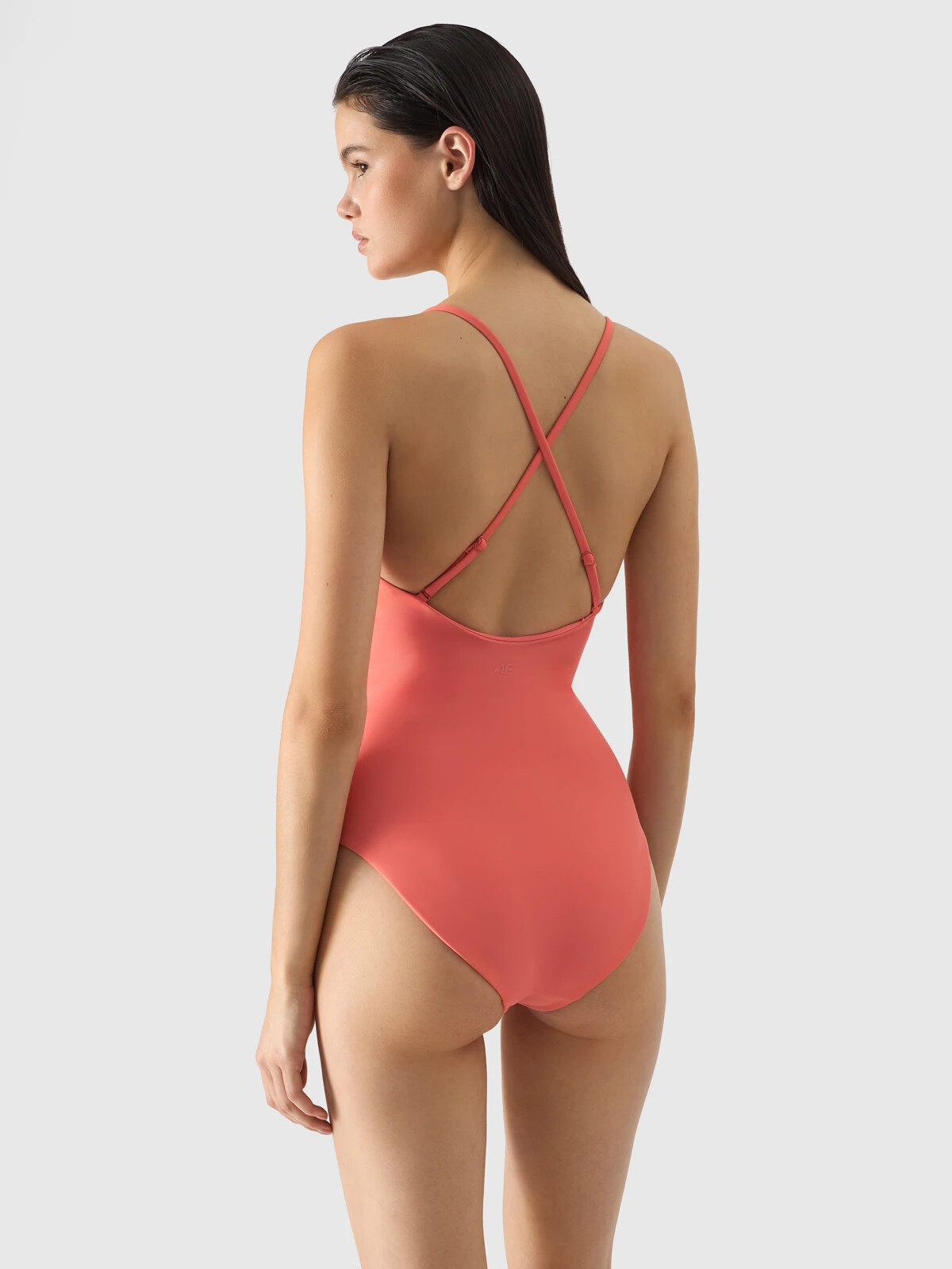 Women's 4F One-Piece Swimsuit - Salmon