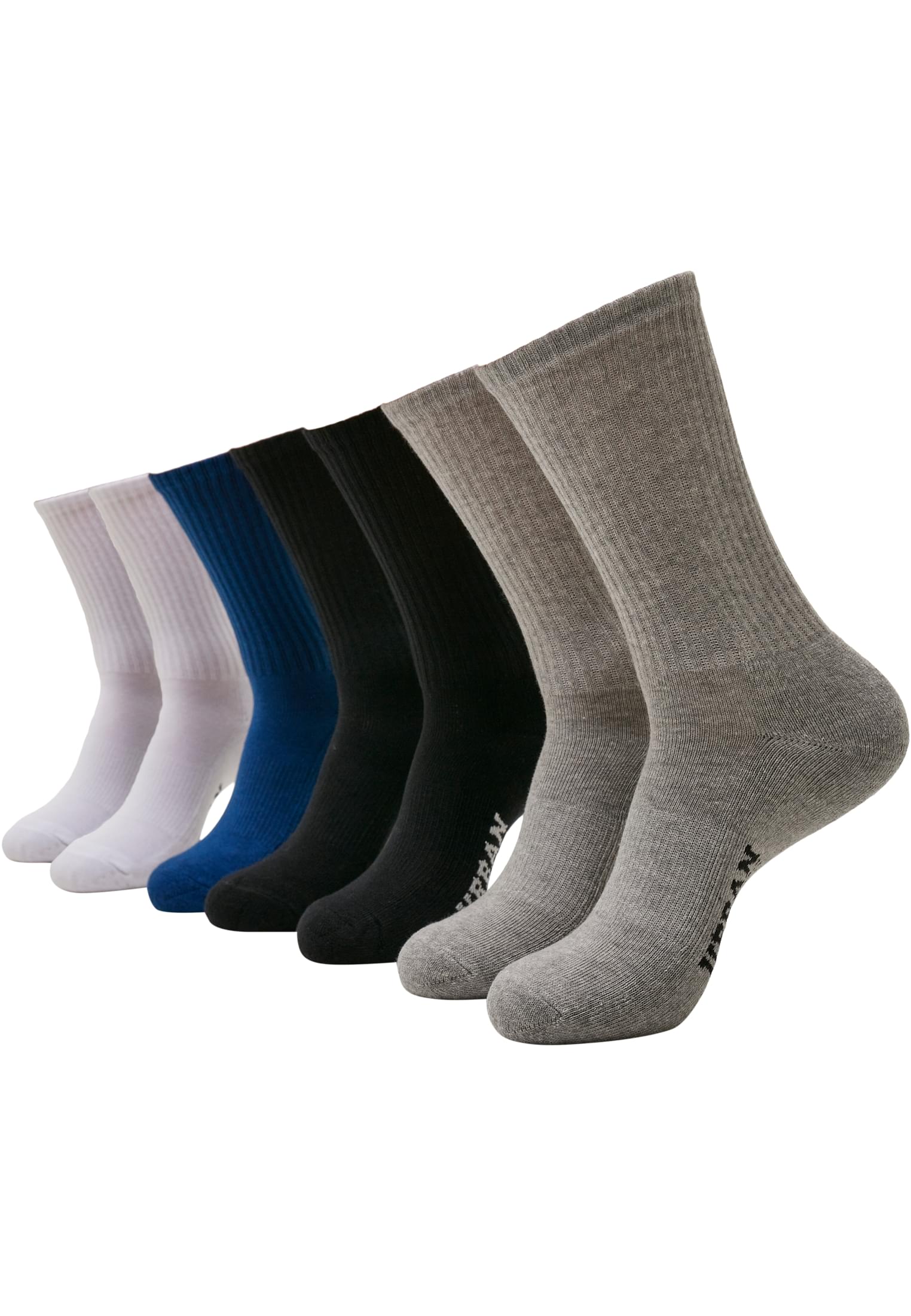 Sport Socks 7-Pack Logo Black/White/Heather Grey/Blue
