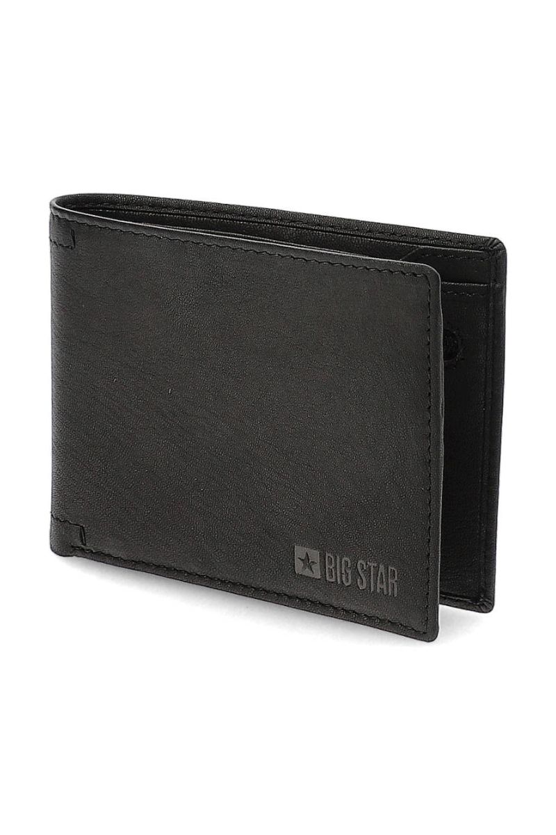 Men's Leather Wallet Big Star Black