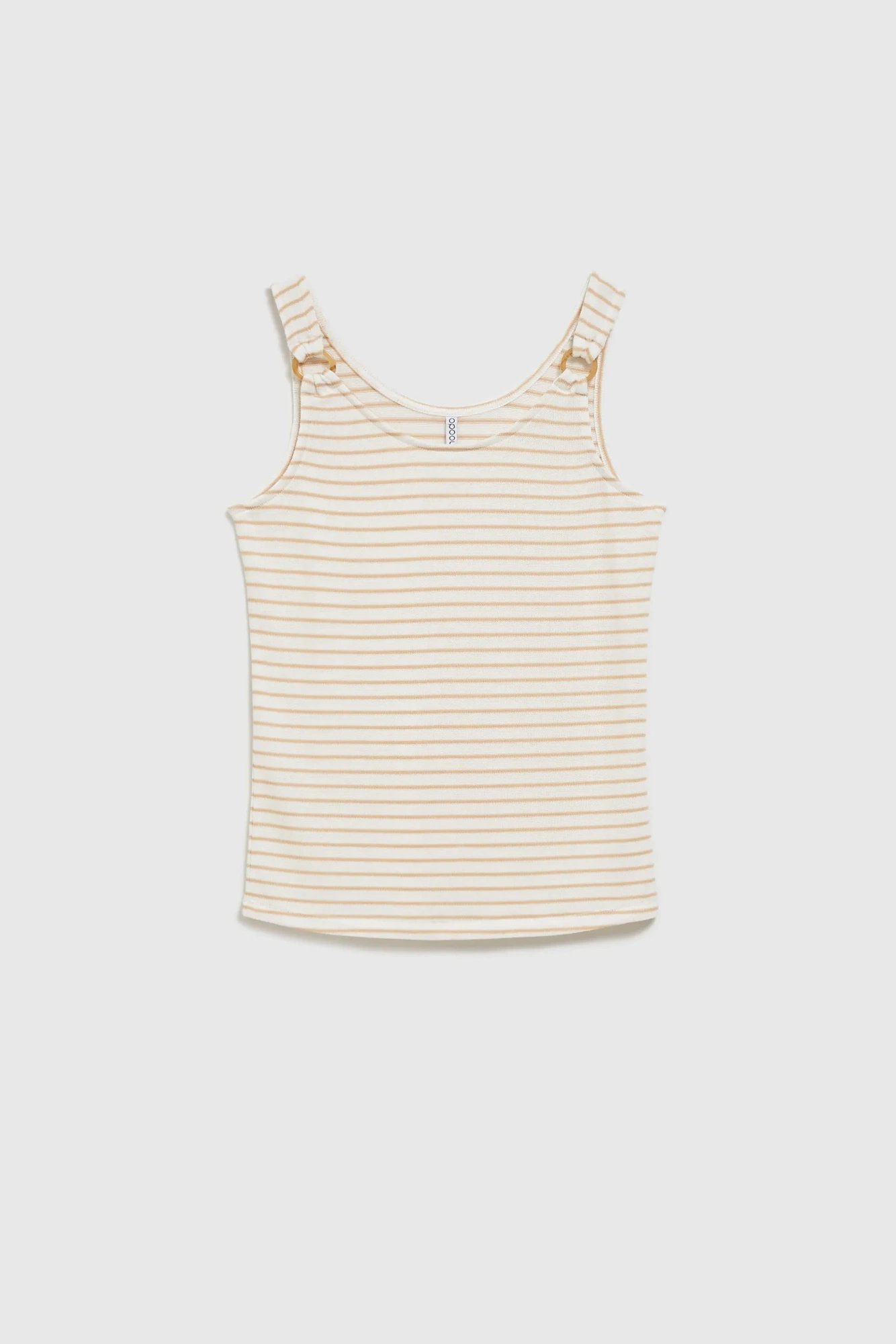 Women's tank top MOODO - ecru white/beige