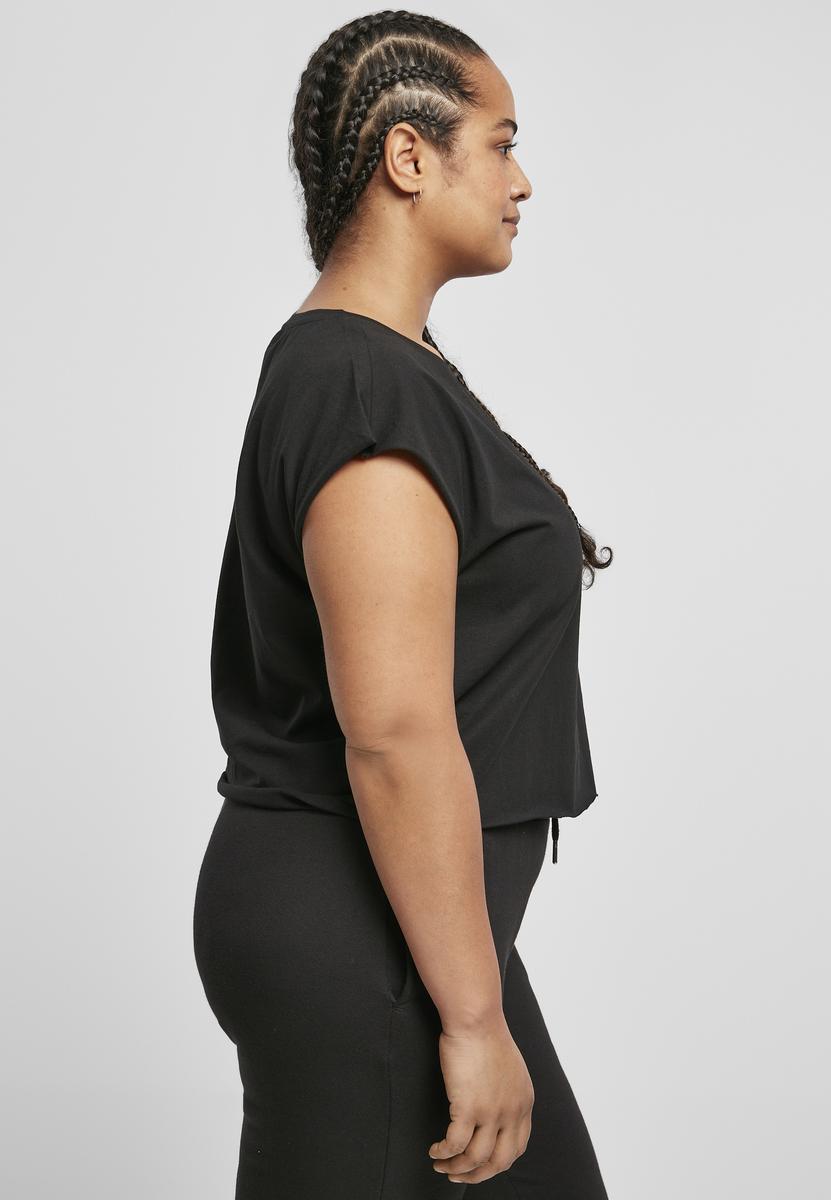 Doamnelor organice scurt Tee Negru