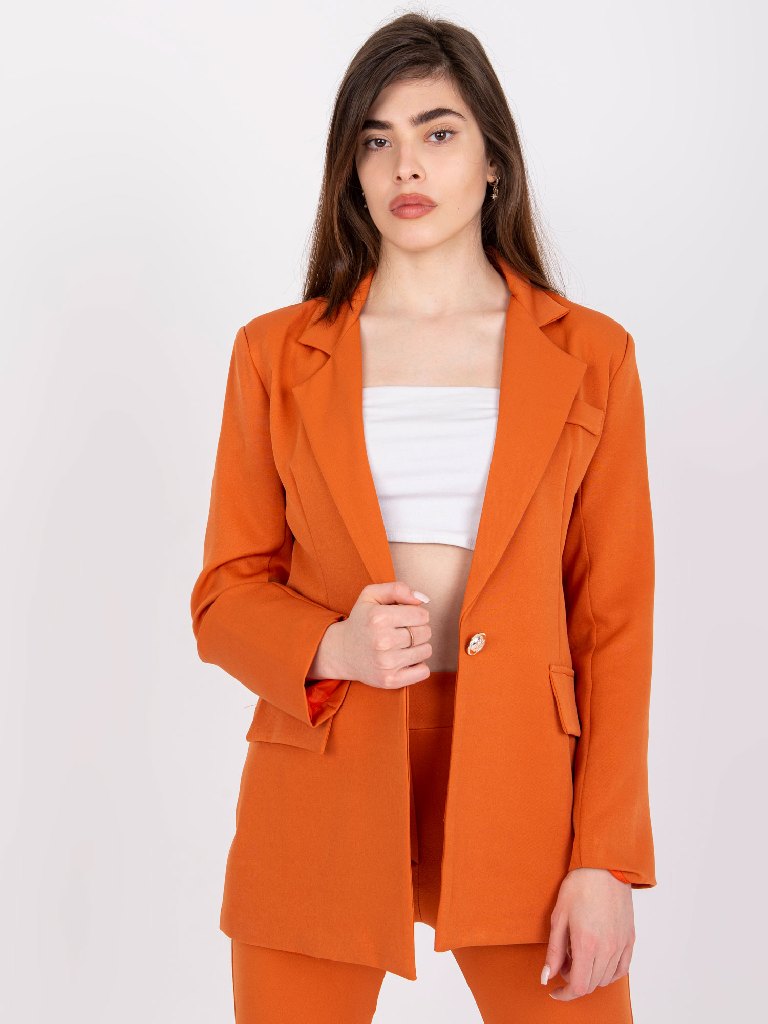 Dark orange elegant jacket from Veracruz