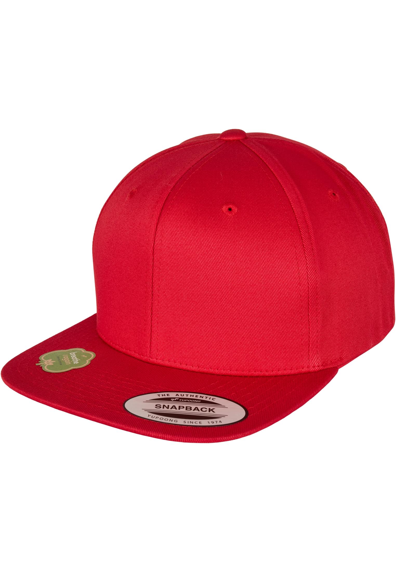 Bio Bavlna Snapback červená