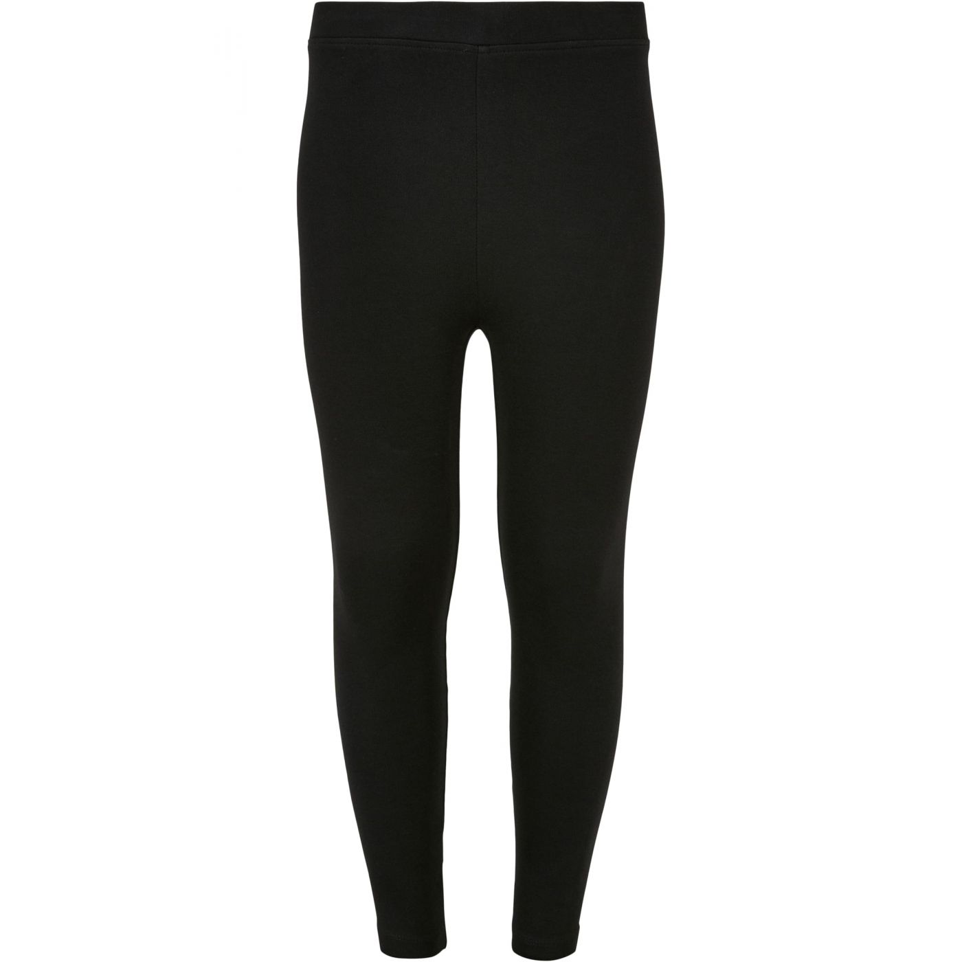 High-waisted jersey leggings for girls - black