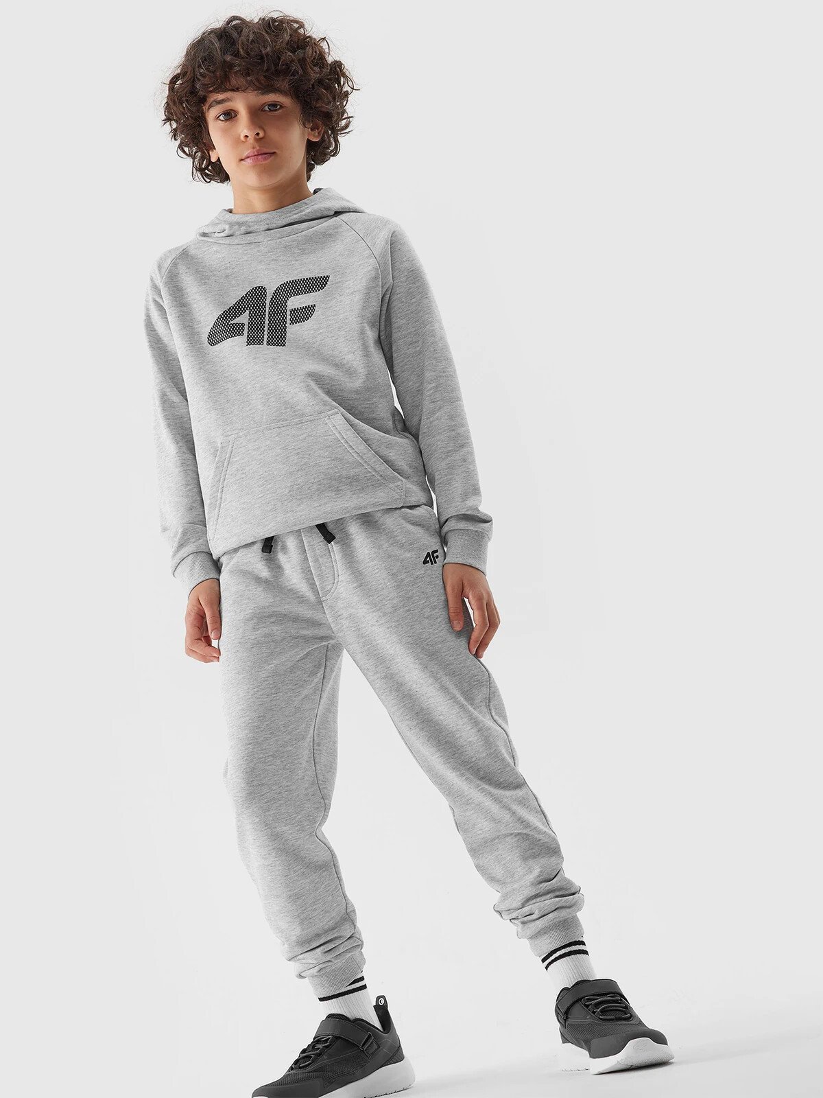 4F jogger sweatpants for boys - grey