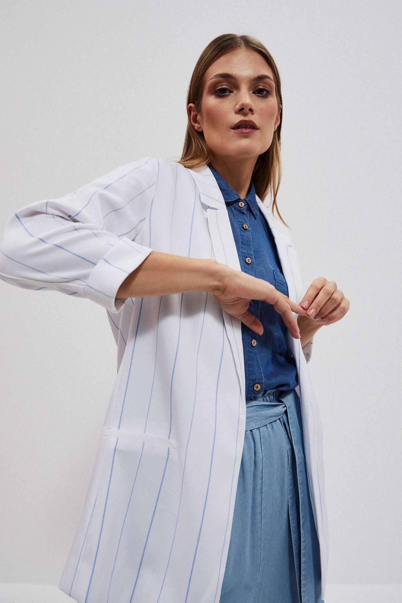 WOMEN&#039;S JACKETS L-MR-4008 WHITE