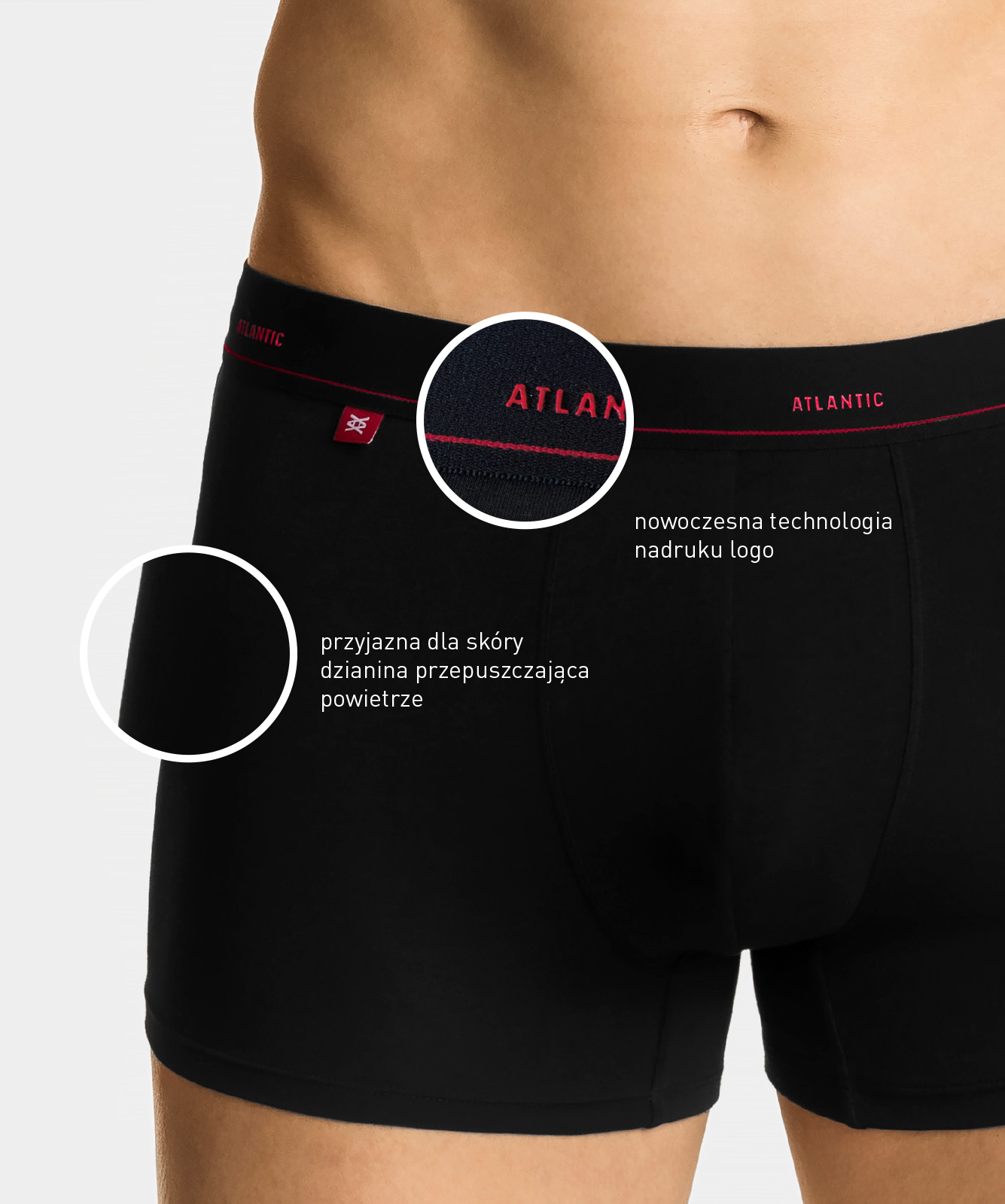 Men&#039;s quality boxers ATLANTIC PREMIUM - black