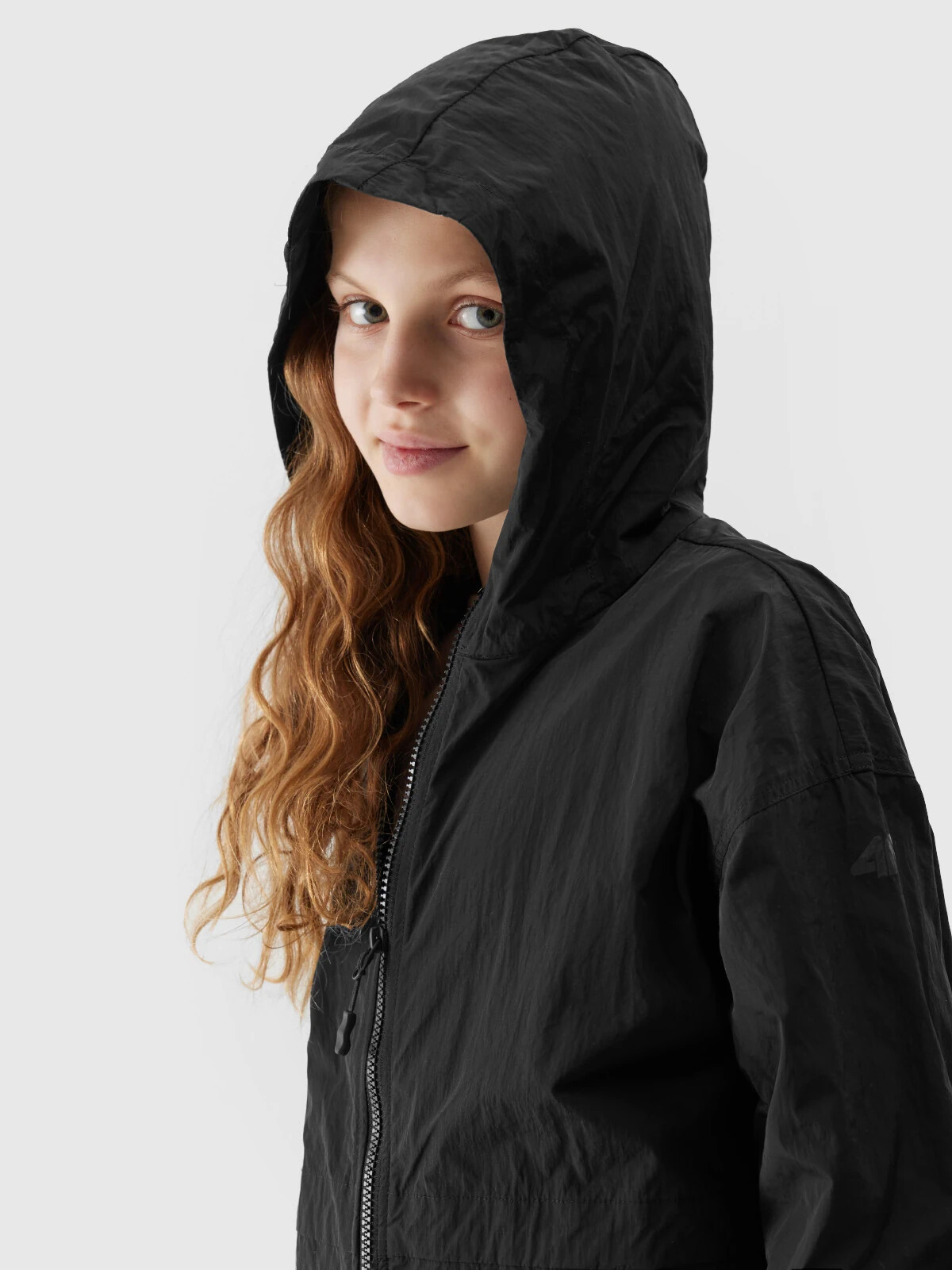 Girls' transitional jacket 4F - black