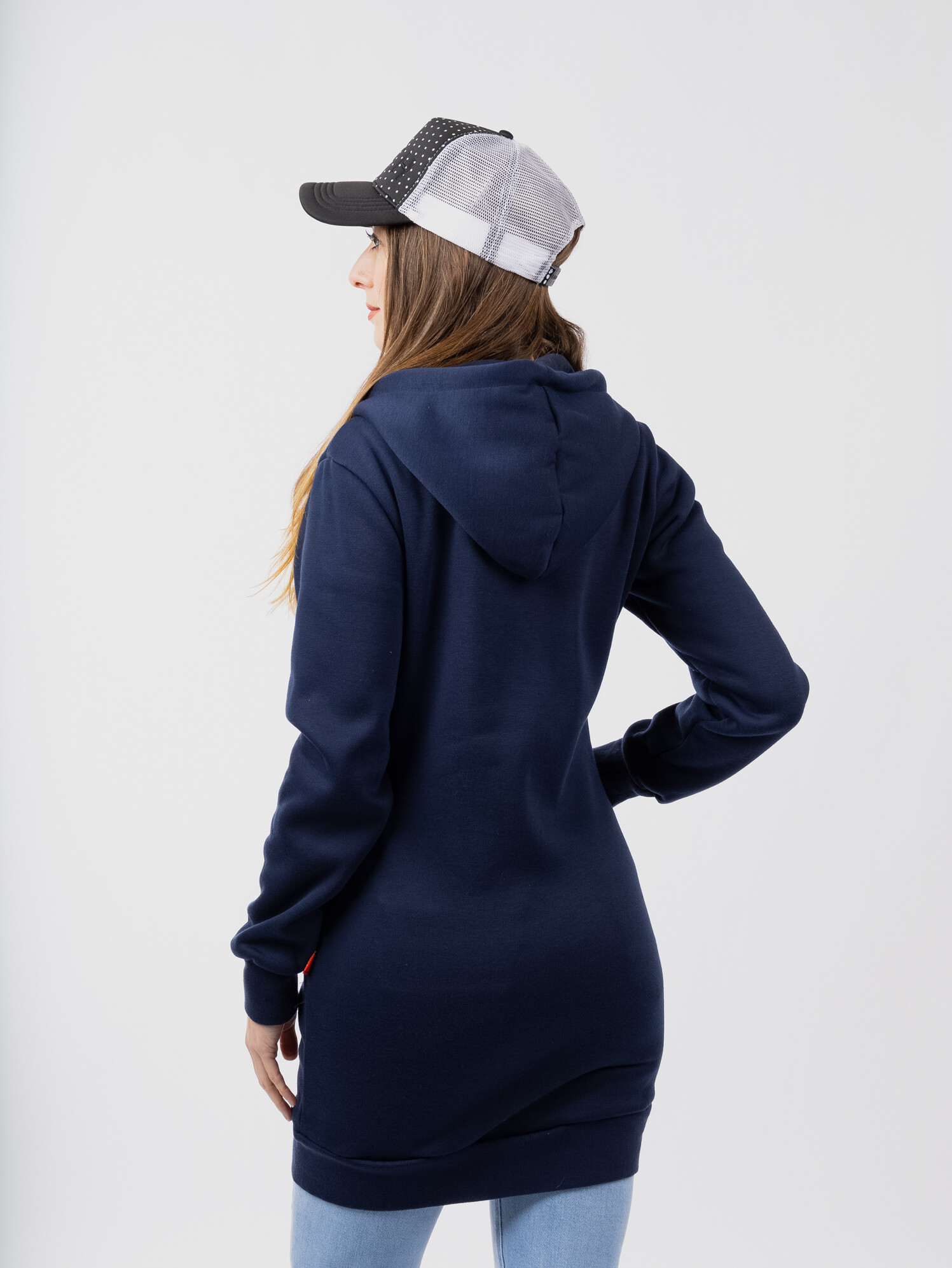 Women&#039;s Extended Sweatshirt GLANO - blue