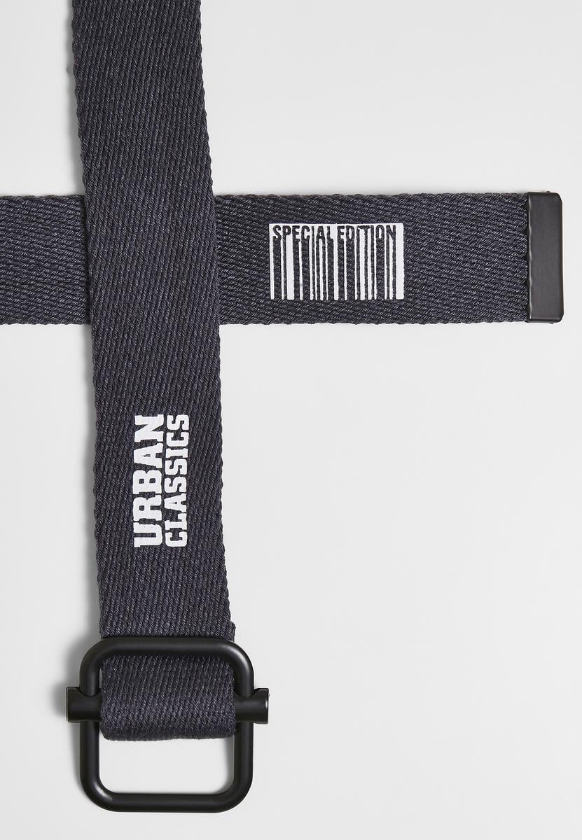 Industrial canvas belt 2 packs black/navy