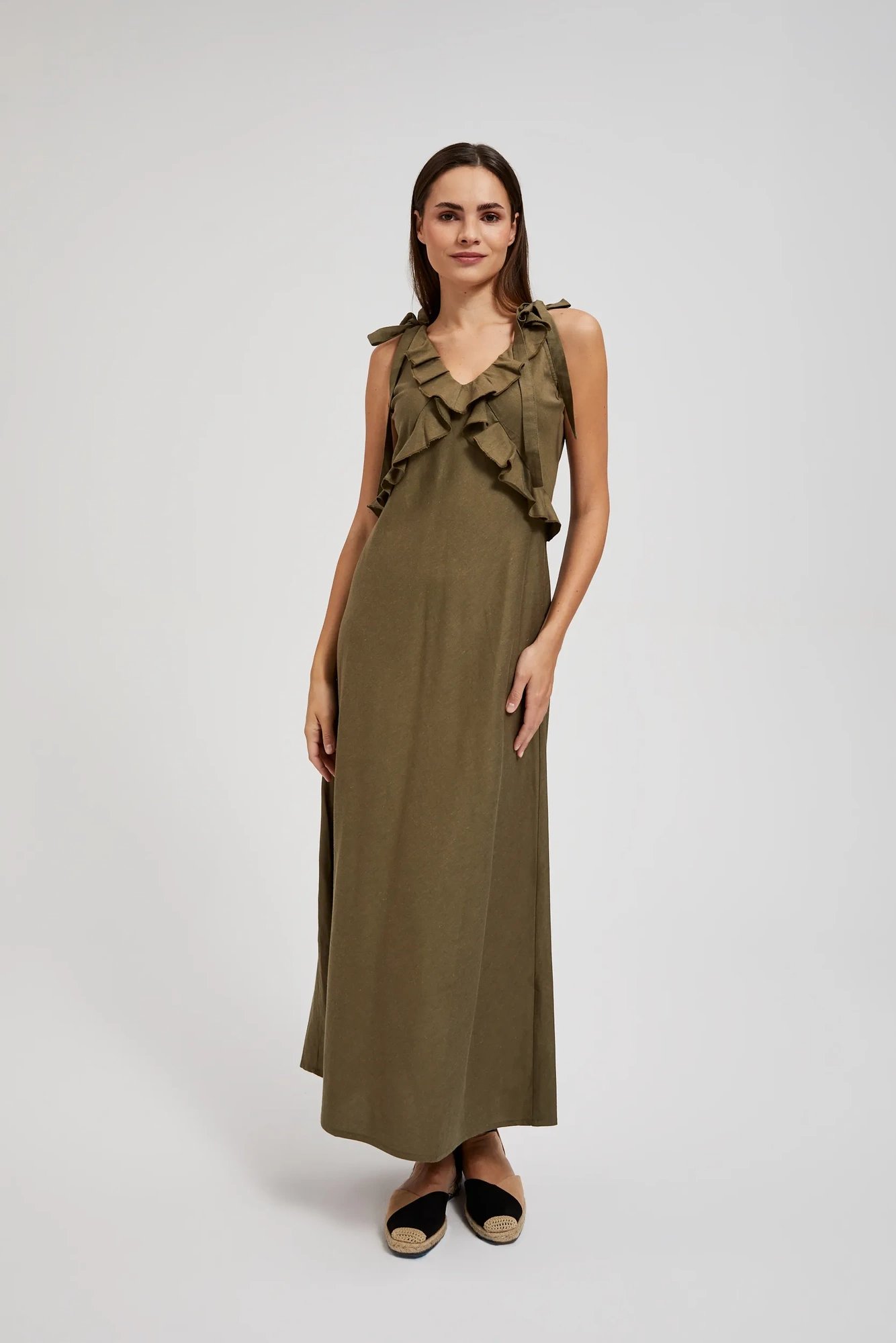 Marisse Women's Dress L-Su-4348 D.Olive