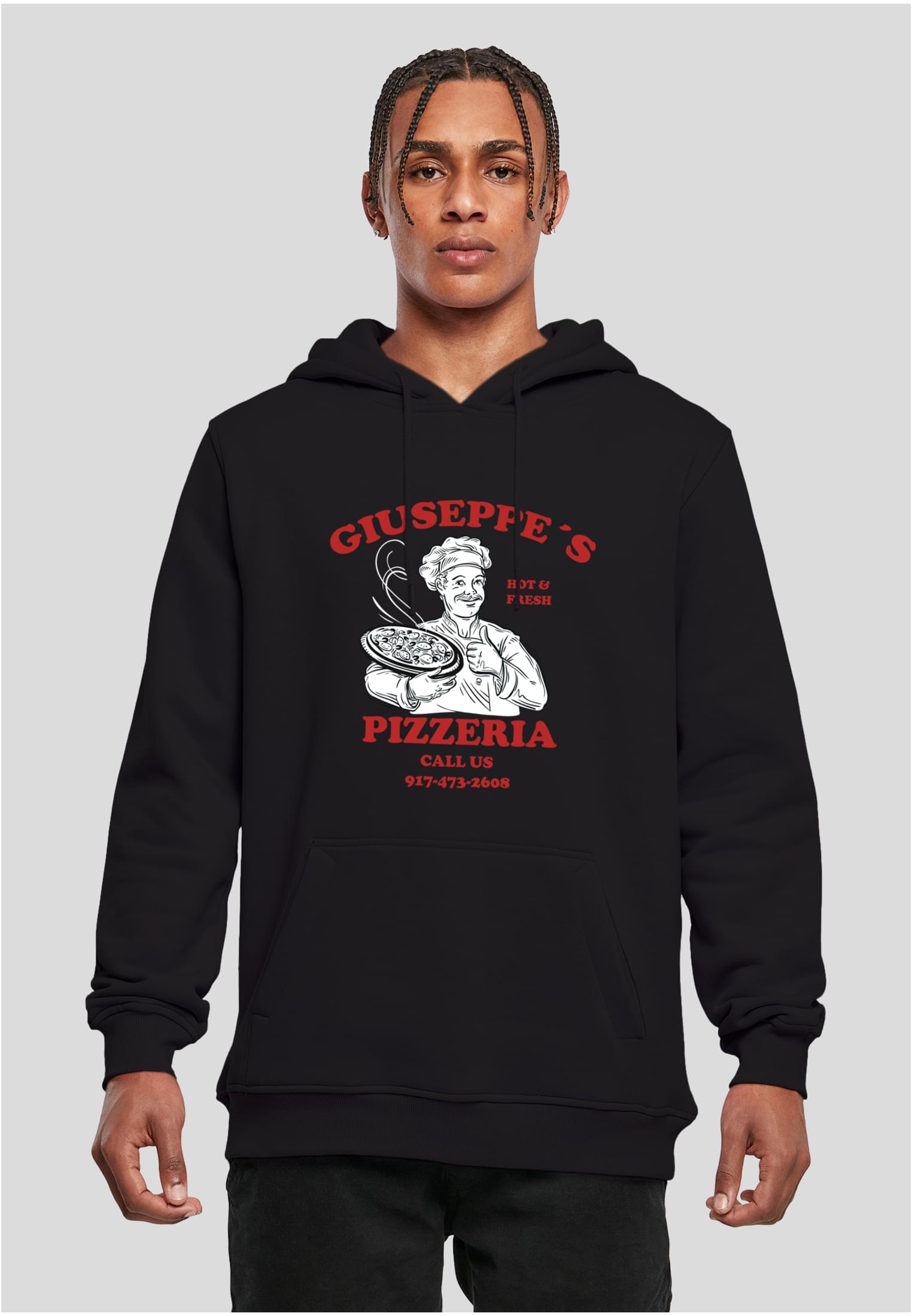 Pánská mikina Giuseppe's Pizzeria Hoody černá
