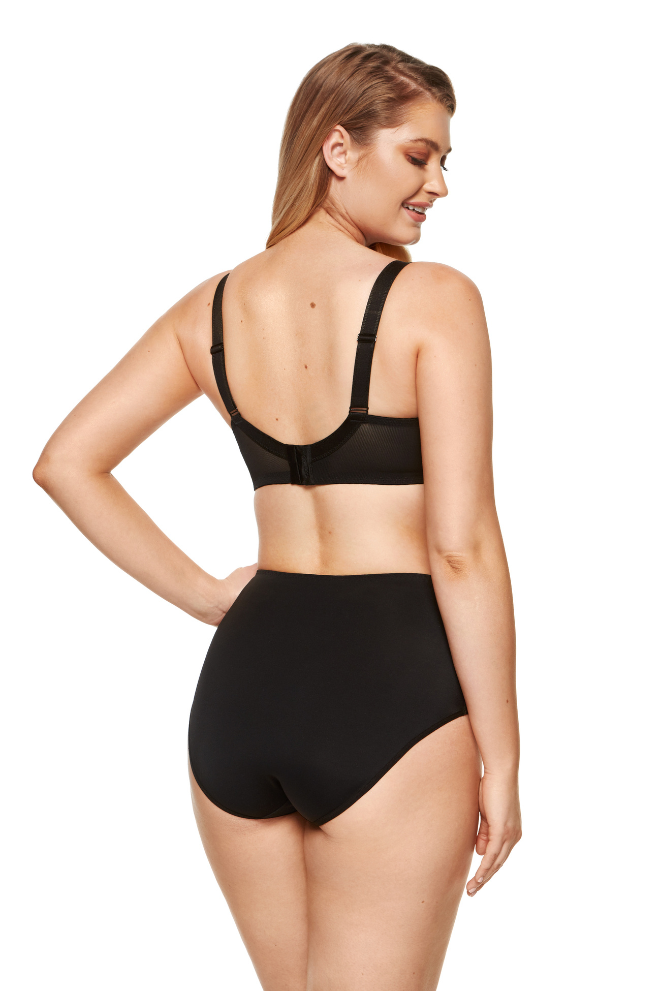Gorteks Valentina mesh high waist panty blac