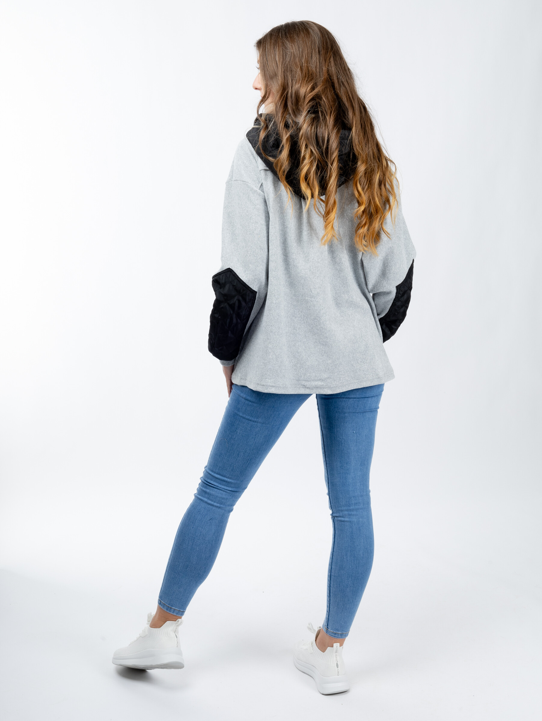 Women&#039;s sweatshirt GLANO - light grey