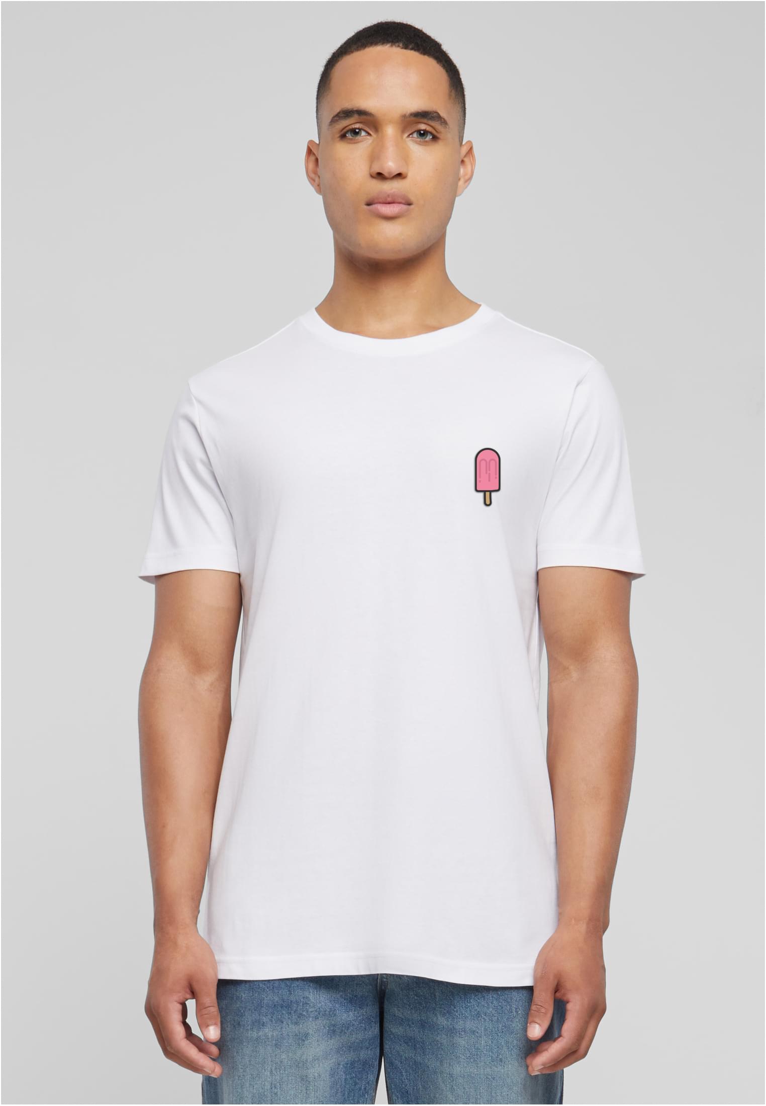 Men's T-shirt Pink Ice Cream EMB white