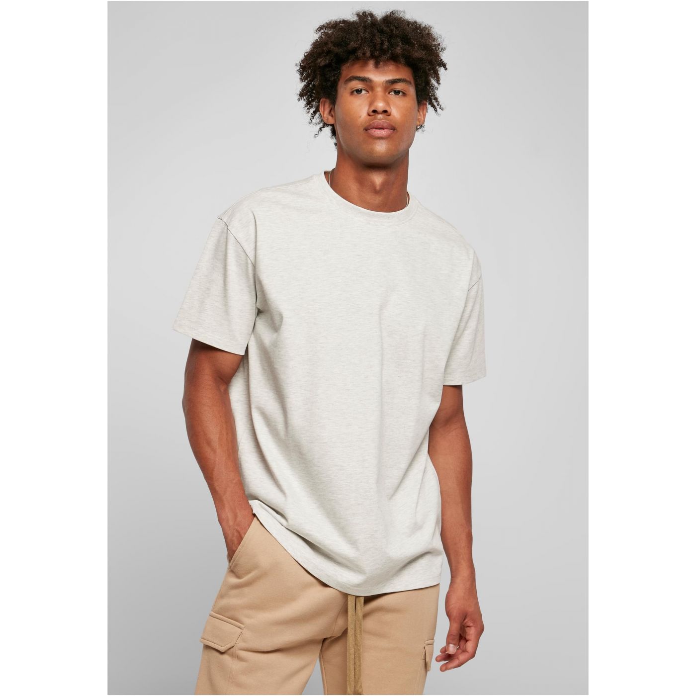 Heavy Oversized T-shirt Light Gray Color