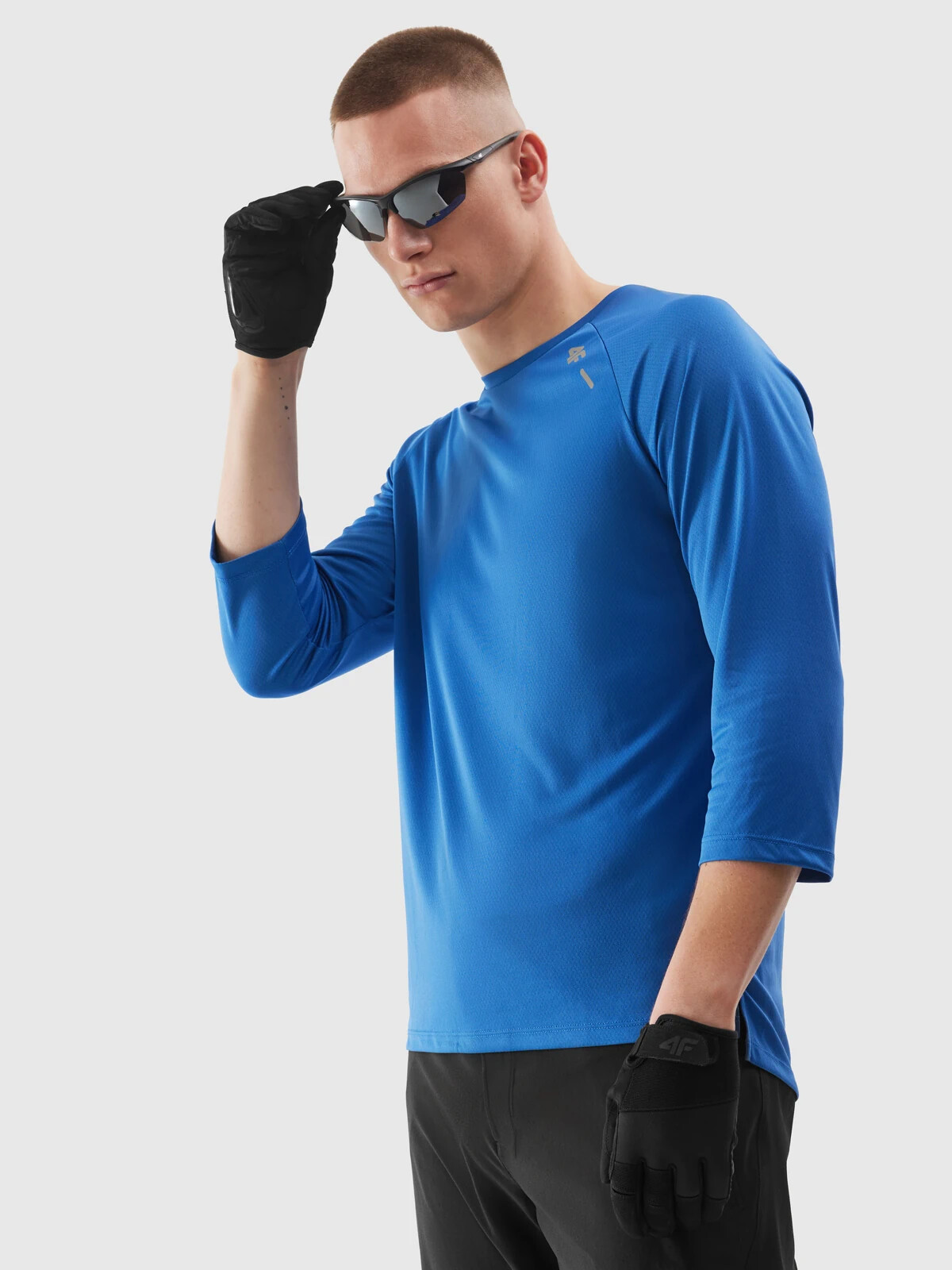 Men's cycling T-shirt 4F - blue
