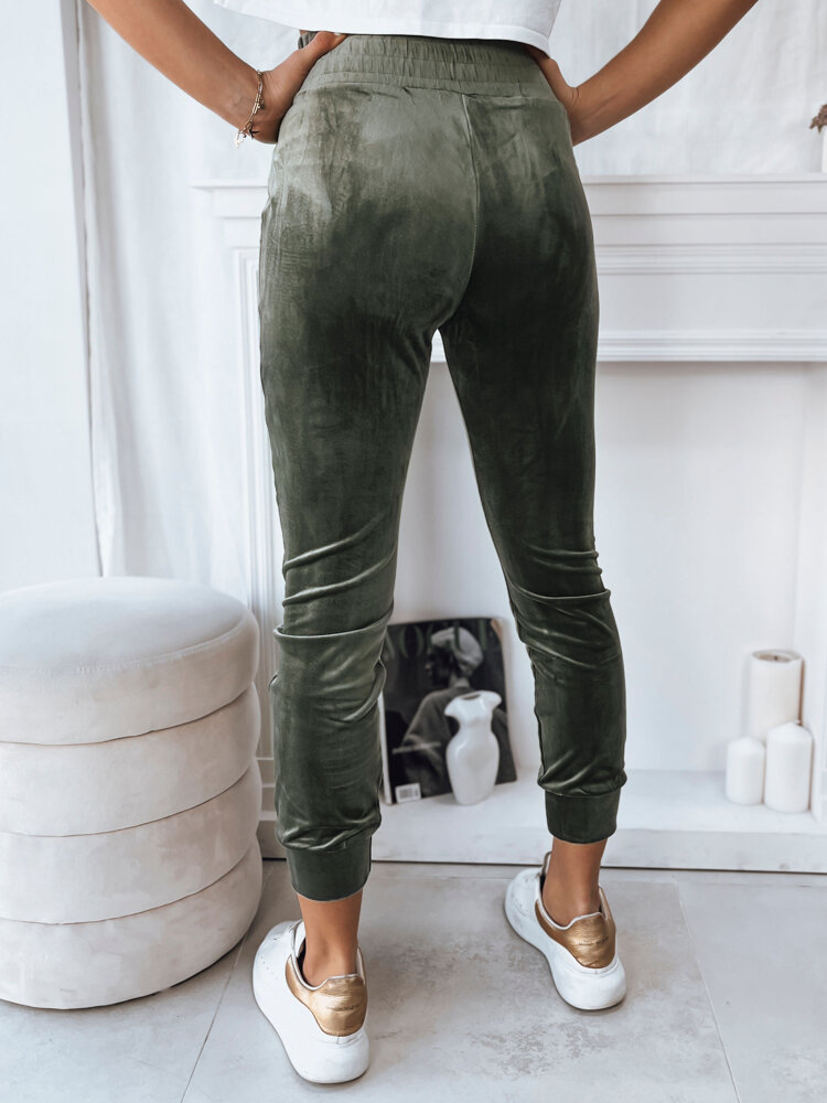 FRAGILE Women's Trousers Green Dstreet