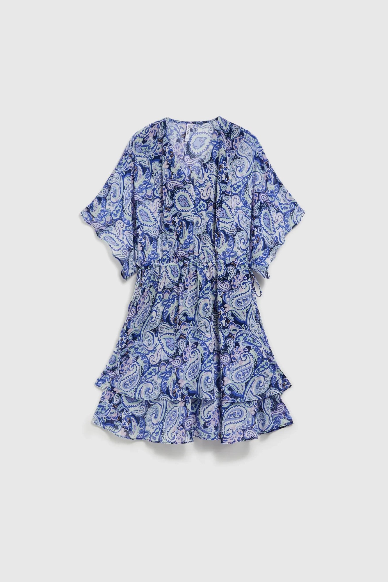 Women's patterned dress MOODO - navy
