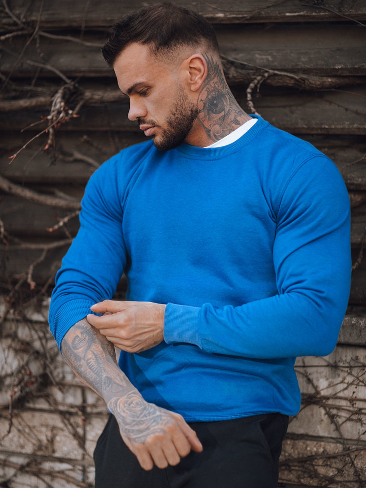 Men's Monochrome Blue Sweatshirt Dstreet From