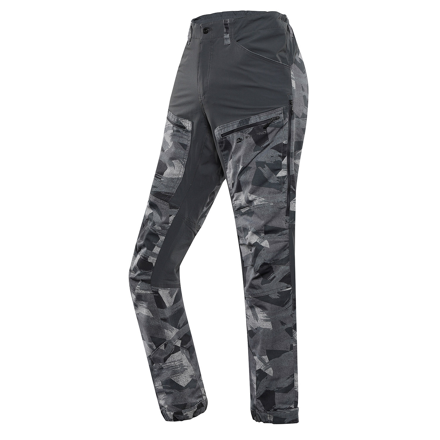 Men's outdoor pants with pockets ALPINE PRO ZARM dk. True Gray variant PA