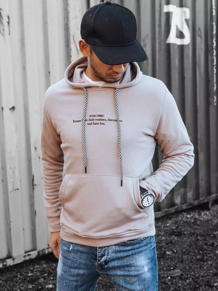 Beige men's sweatshirt Dstreet