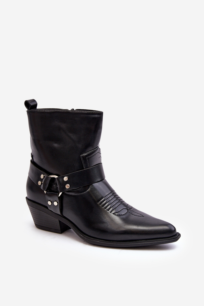 Women's Insulated Cowboy Boots Black Venosa