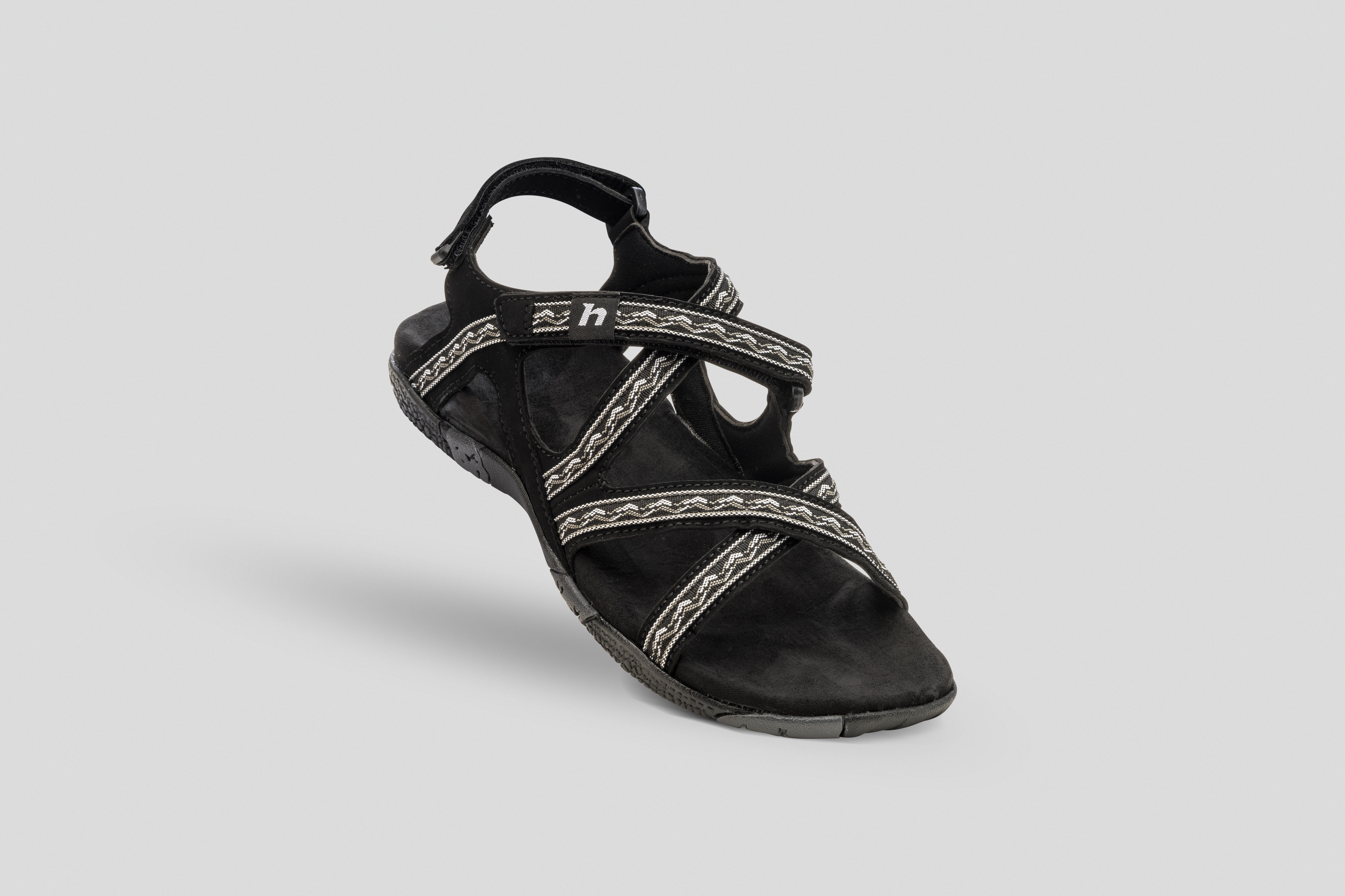 Sandale pentru femei Hannah - gri, negru