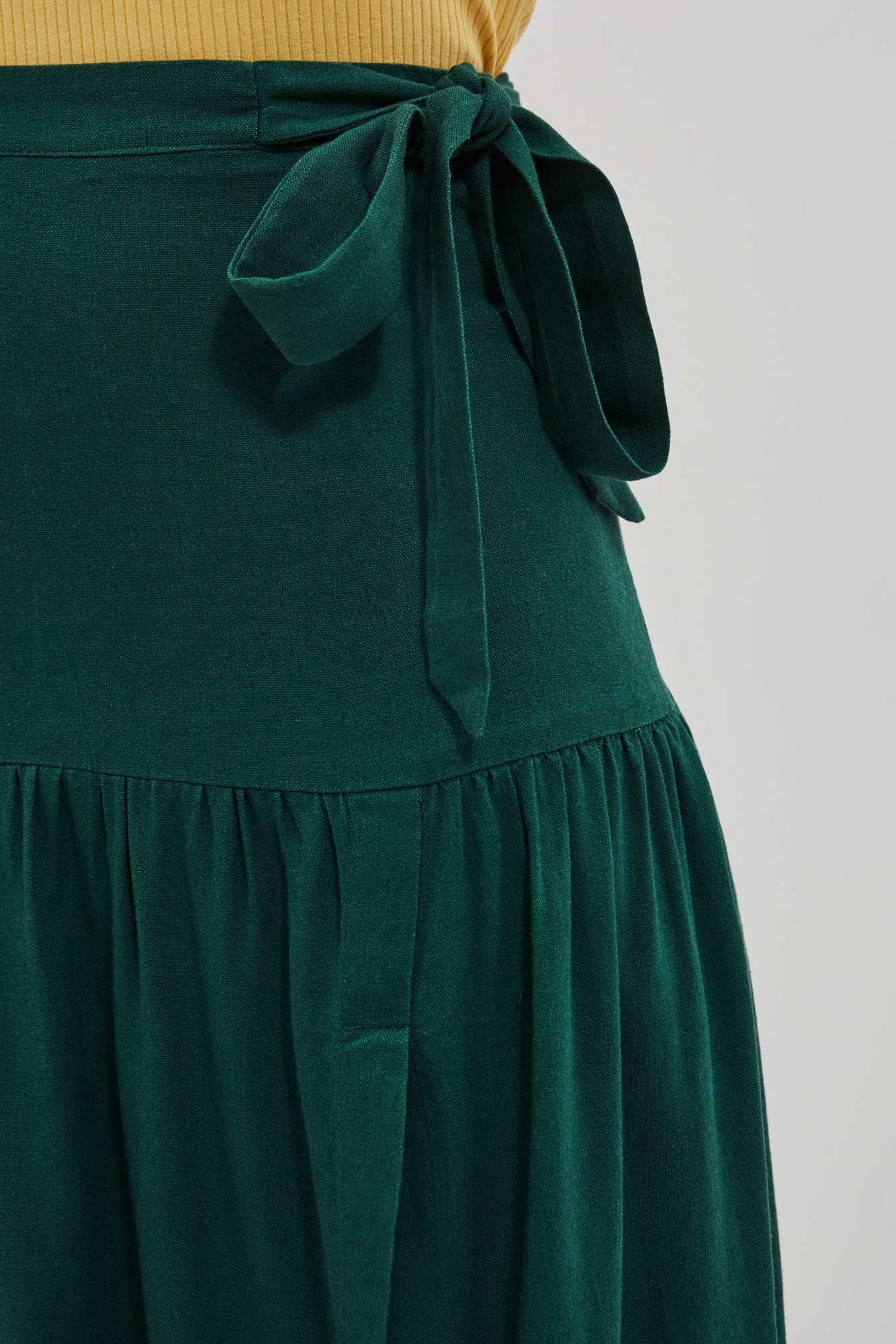 WOMEN&#039;S SKIRT L-SC-4022 PALM LEAF
