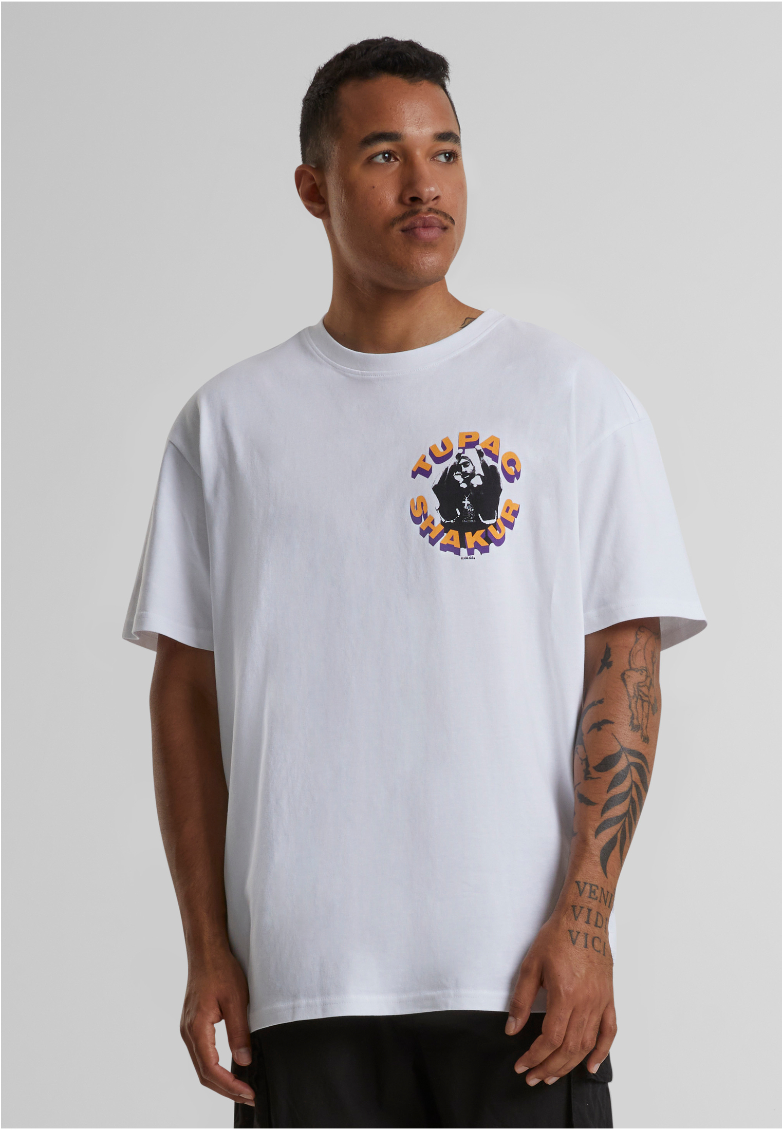 2Pac Toss It Up Oversize Tee White