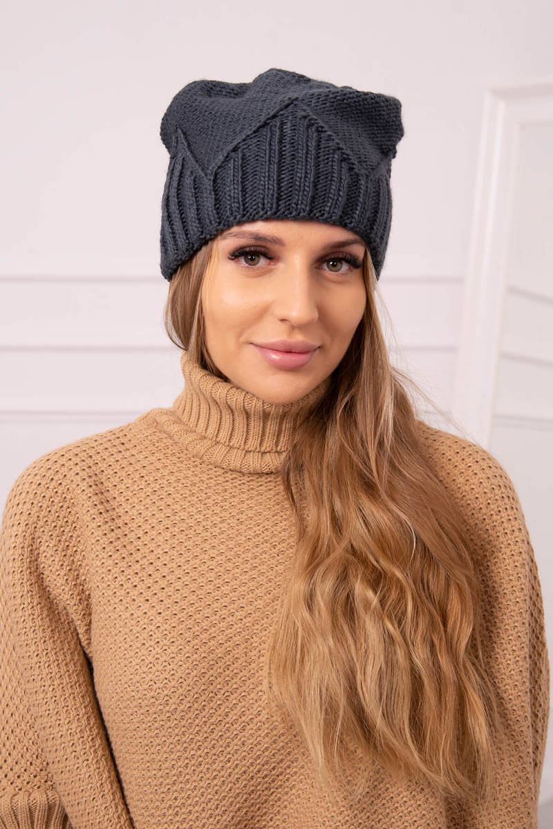 Ladies beanie Liliana K375 graphite