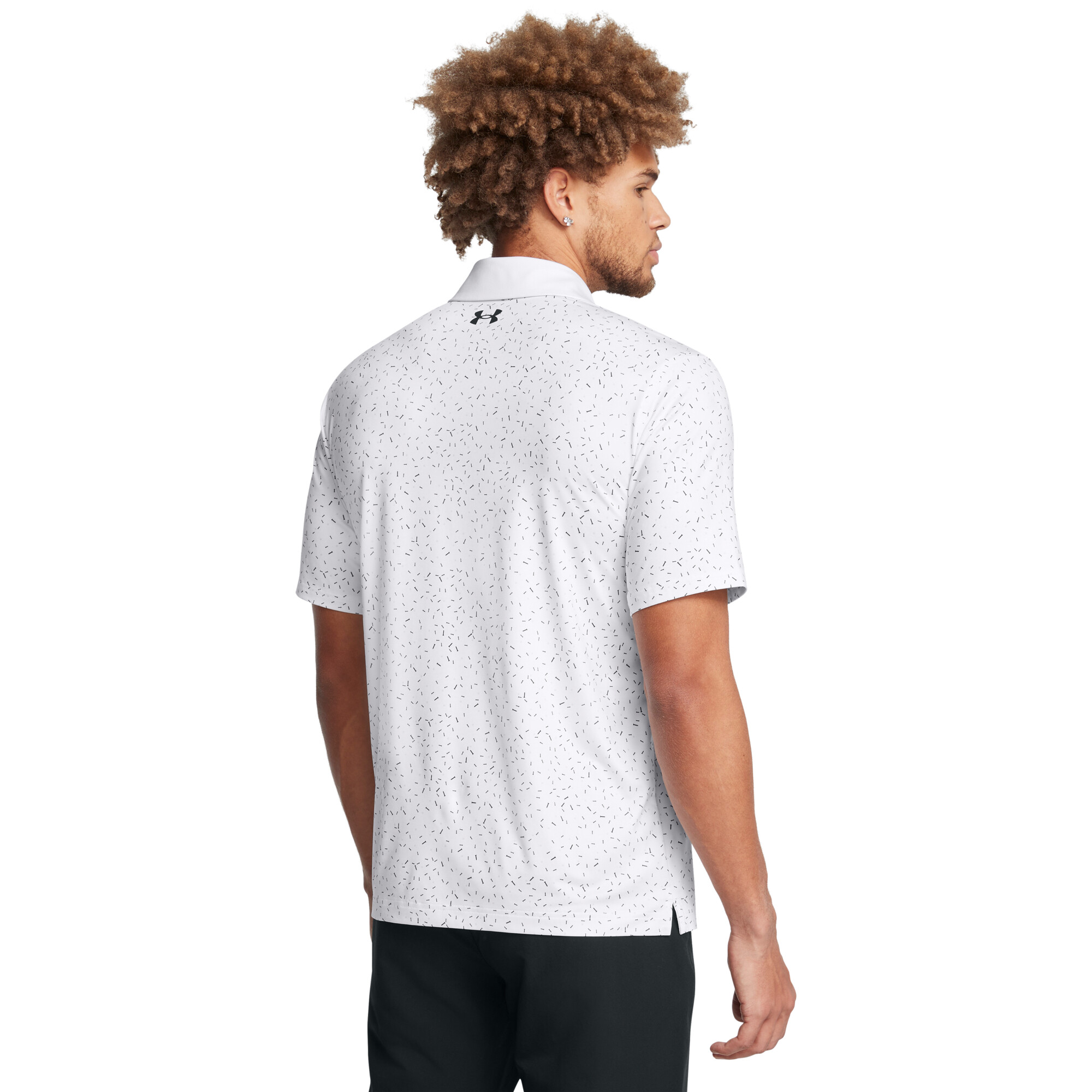 UA T2G Printed Polo-WHT