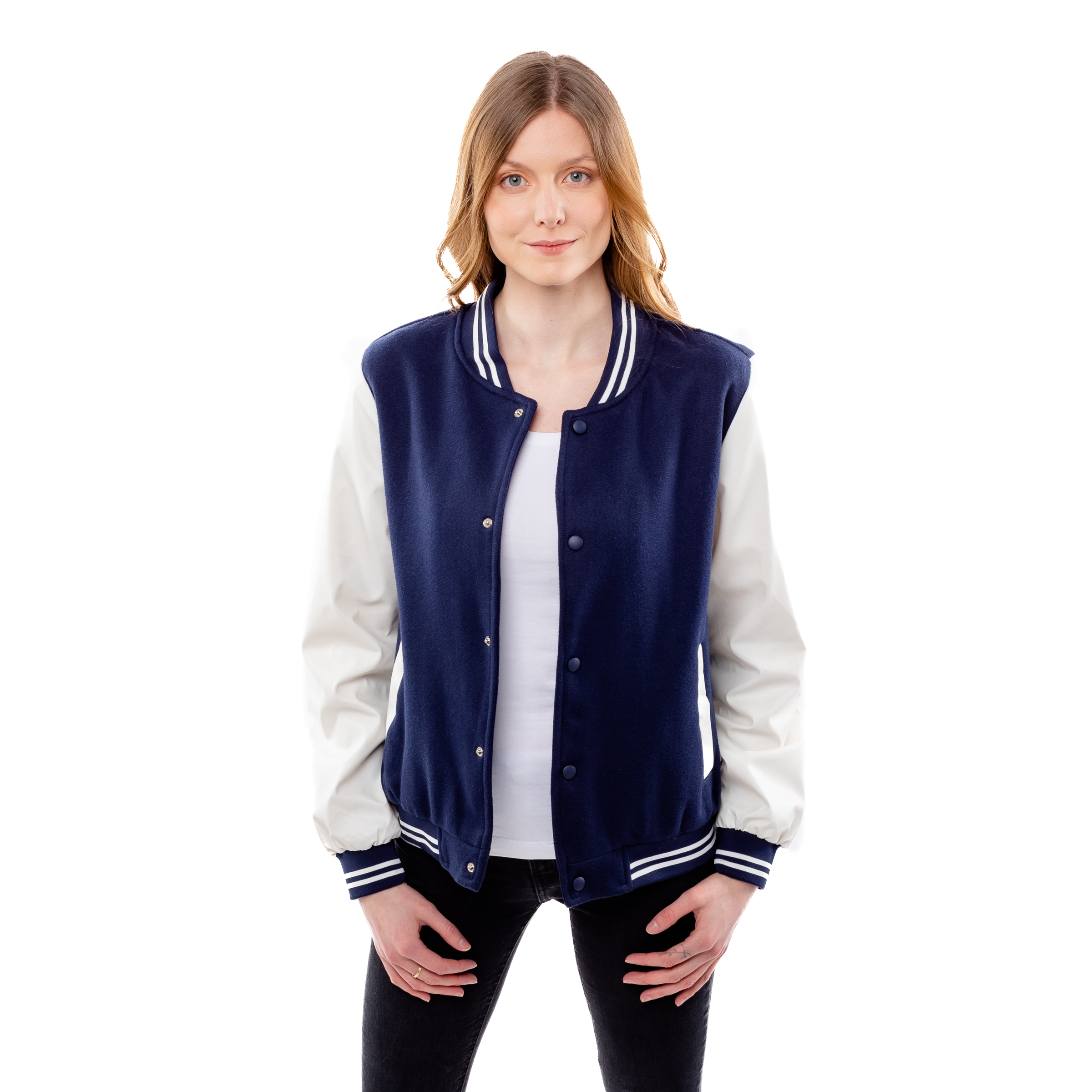 Women's Baseball Jacket GLANO - Dark Blue
