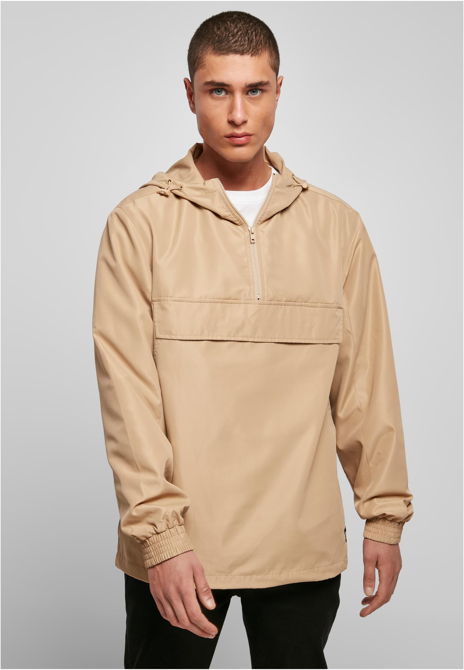 Recycled Basic Pull Over Jacket Unionbeige