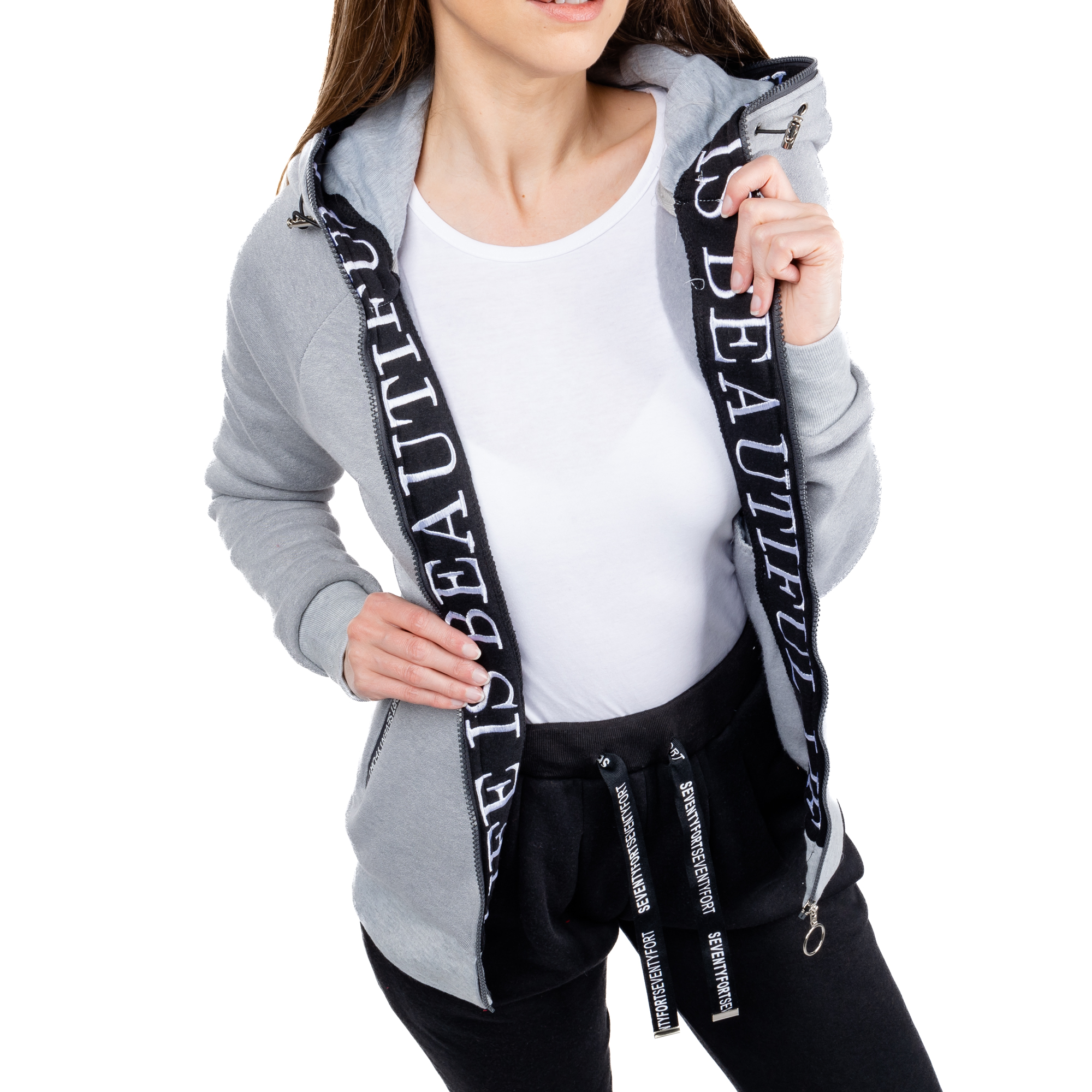 Women&#039;s tracksuit GLANO - light gray