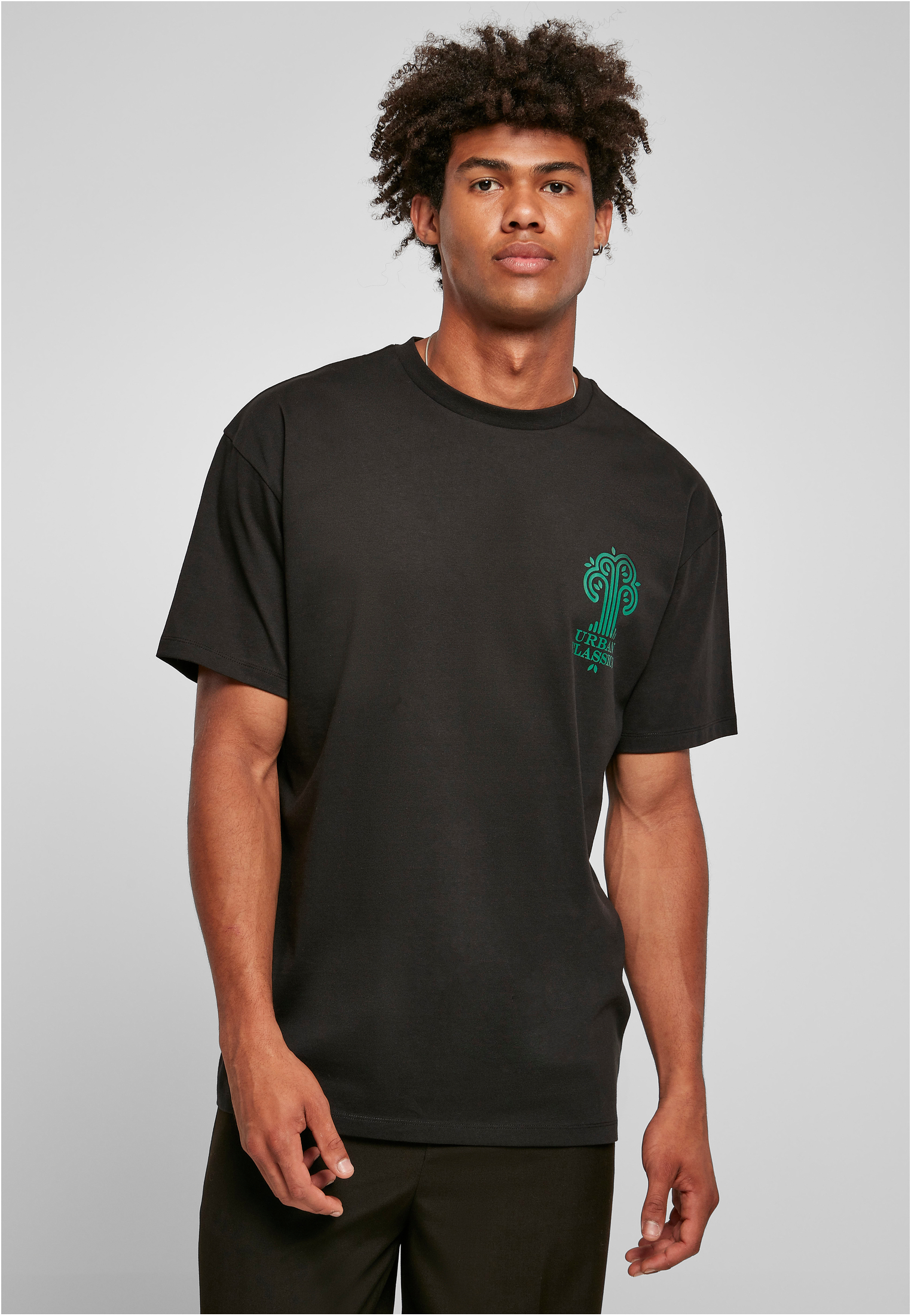 T-shirt With Bio Tree Logo Black