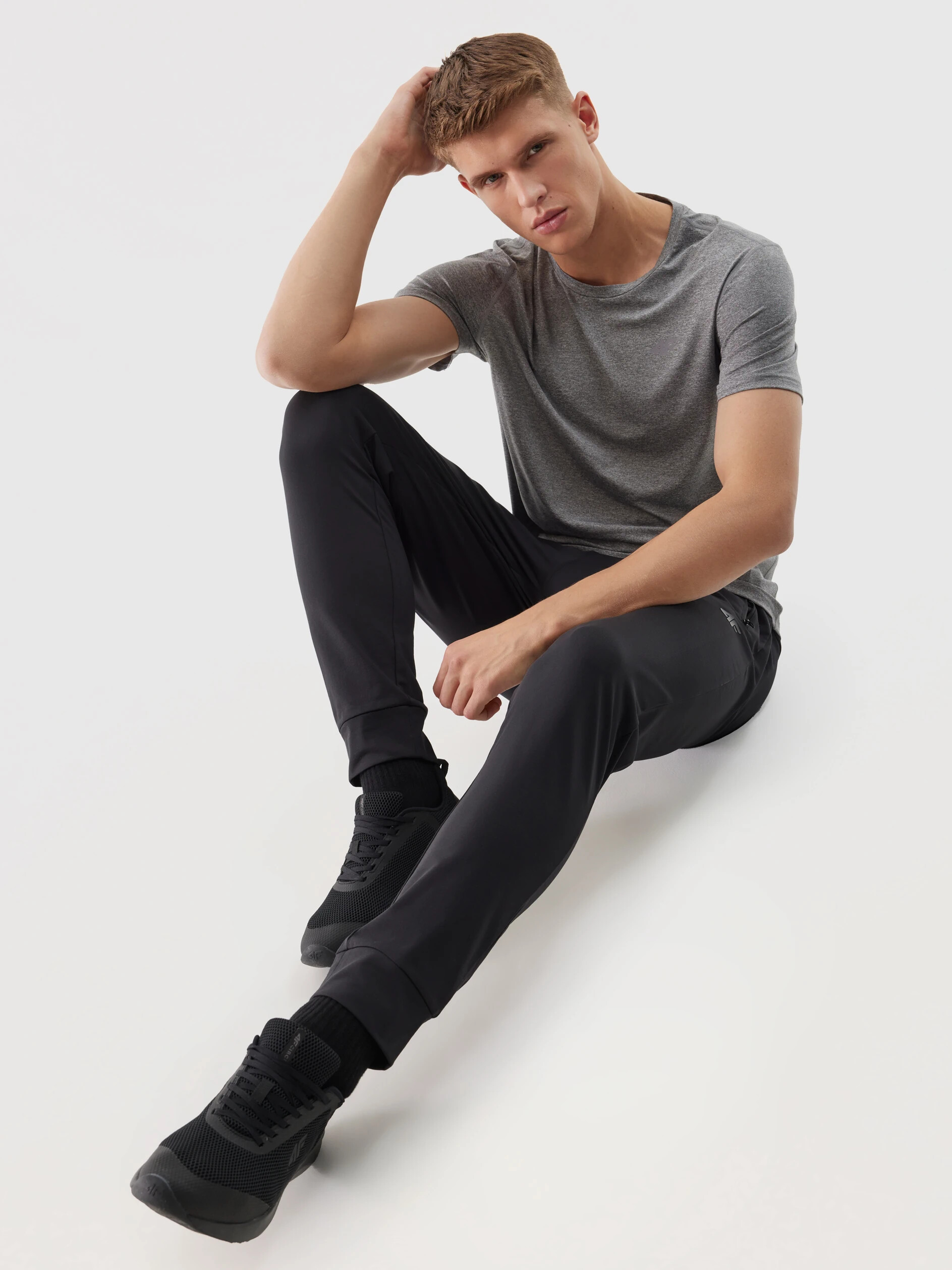 Men&#039;s 4F Quick Dry Sports Pants - Black