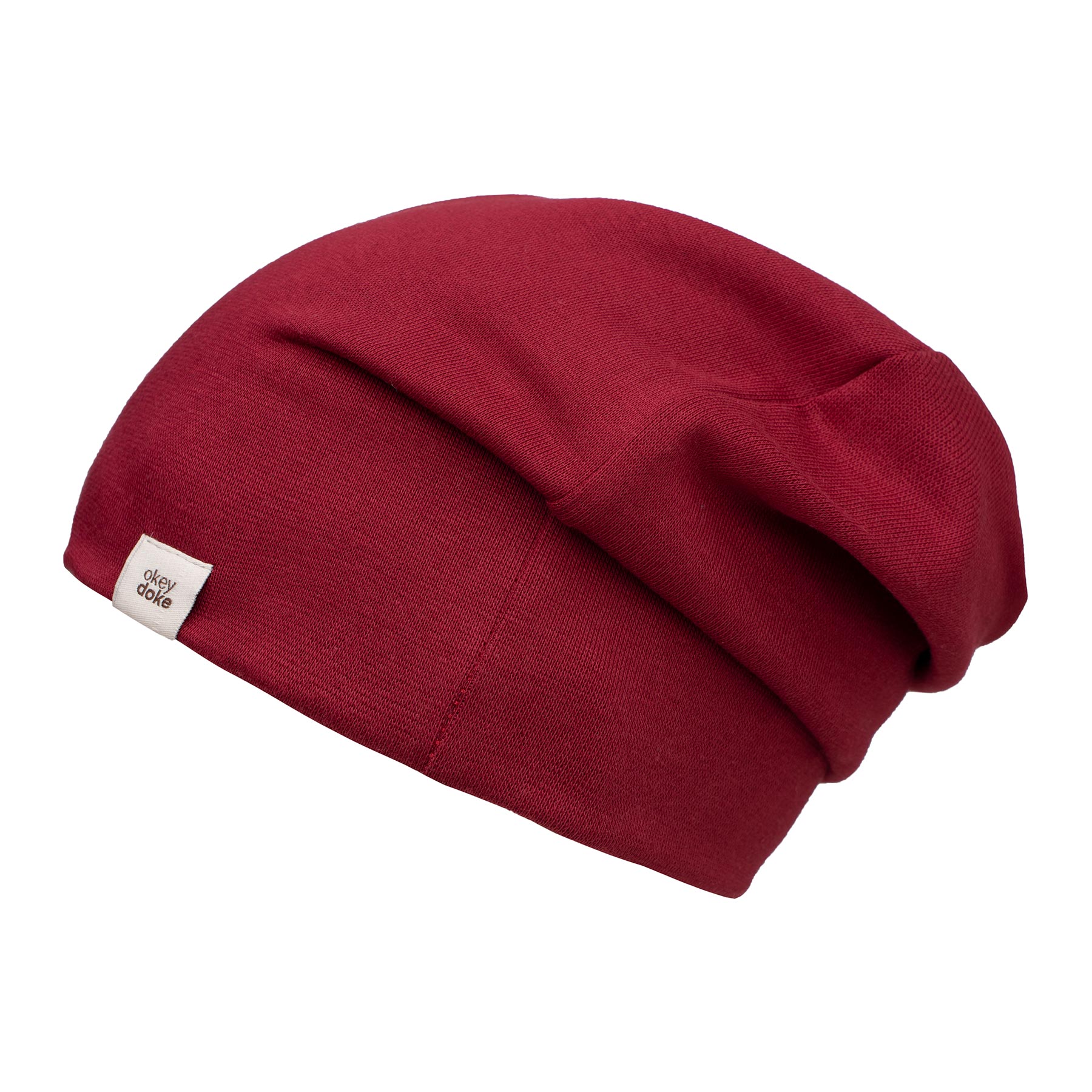 Cotton DOKE Burgundy Beanie