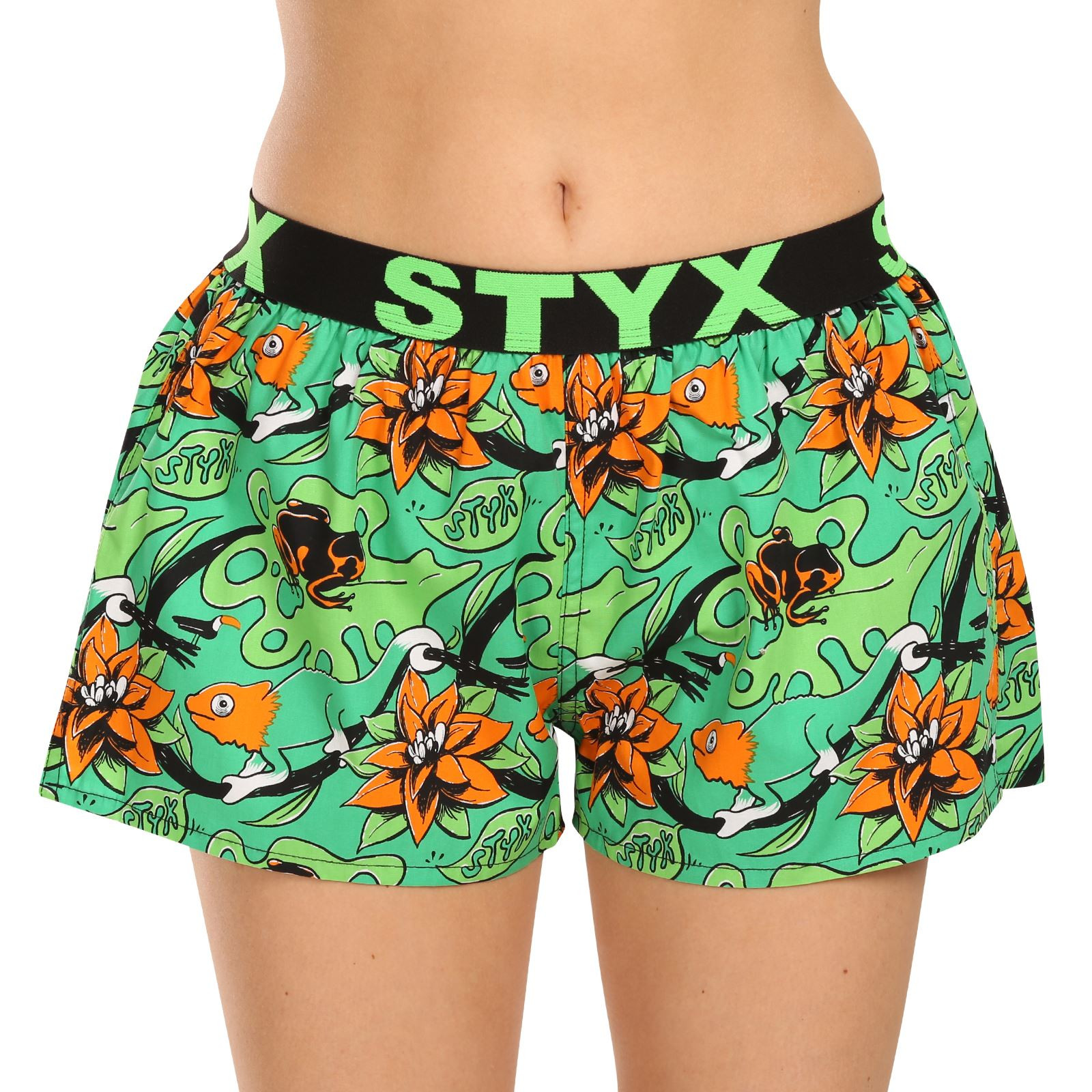 Women's Boxer Shorts Styx Art Sports Elastic Tropic