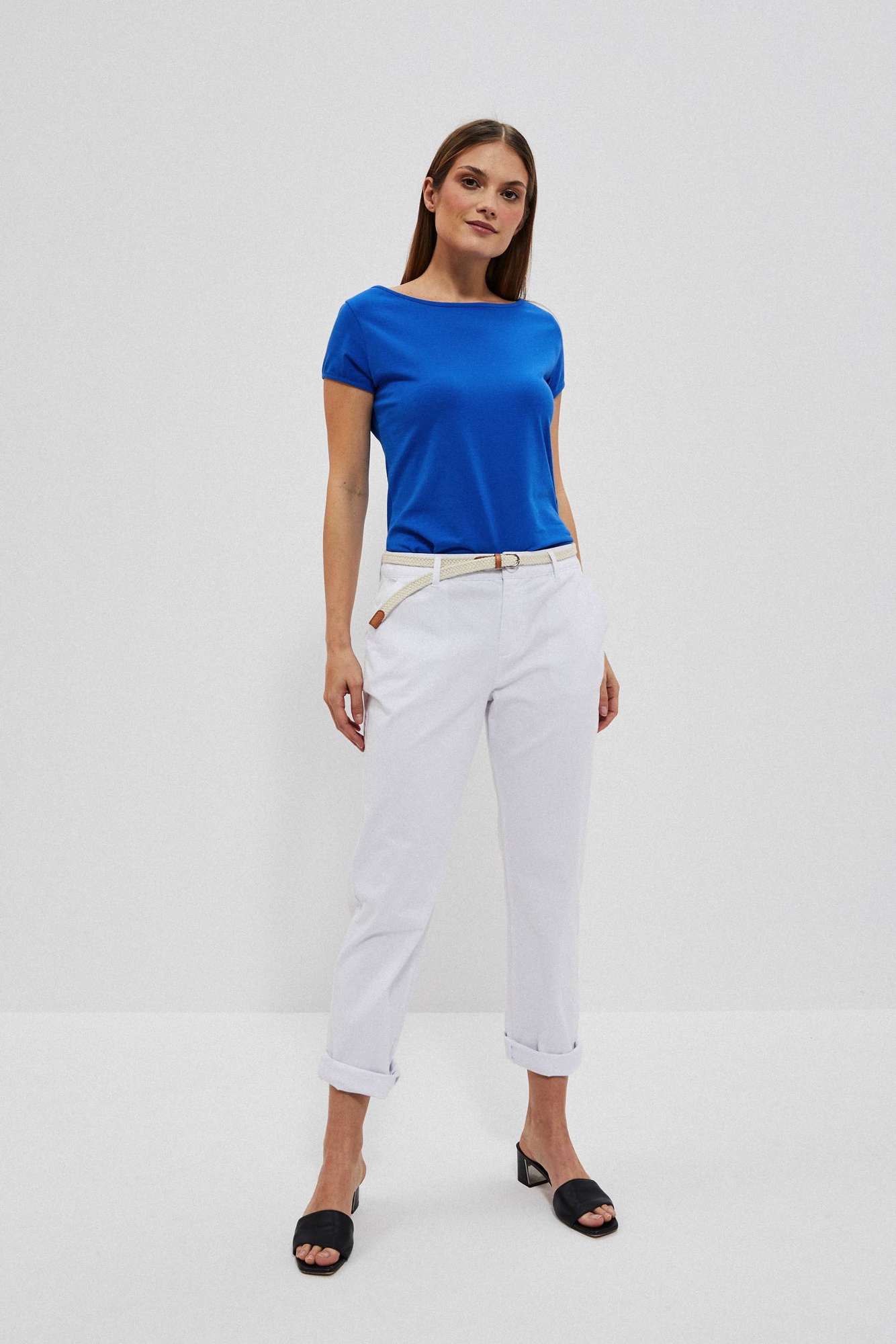 Marisse Women's Trousers L-Sp-4014 White