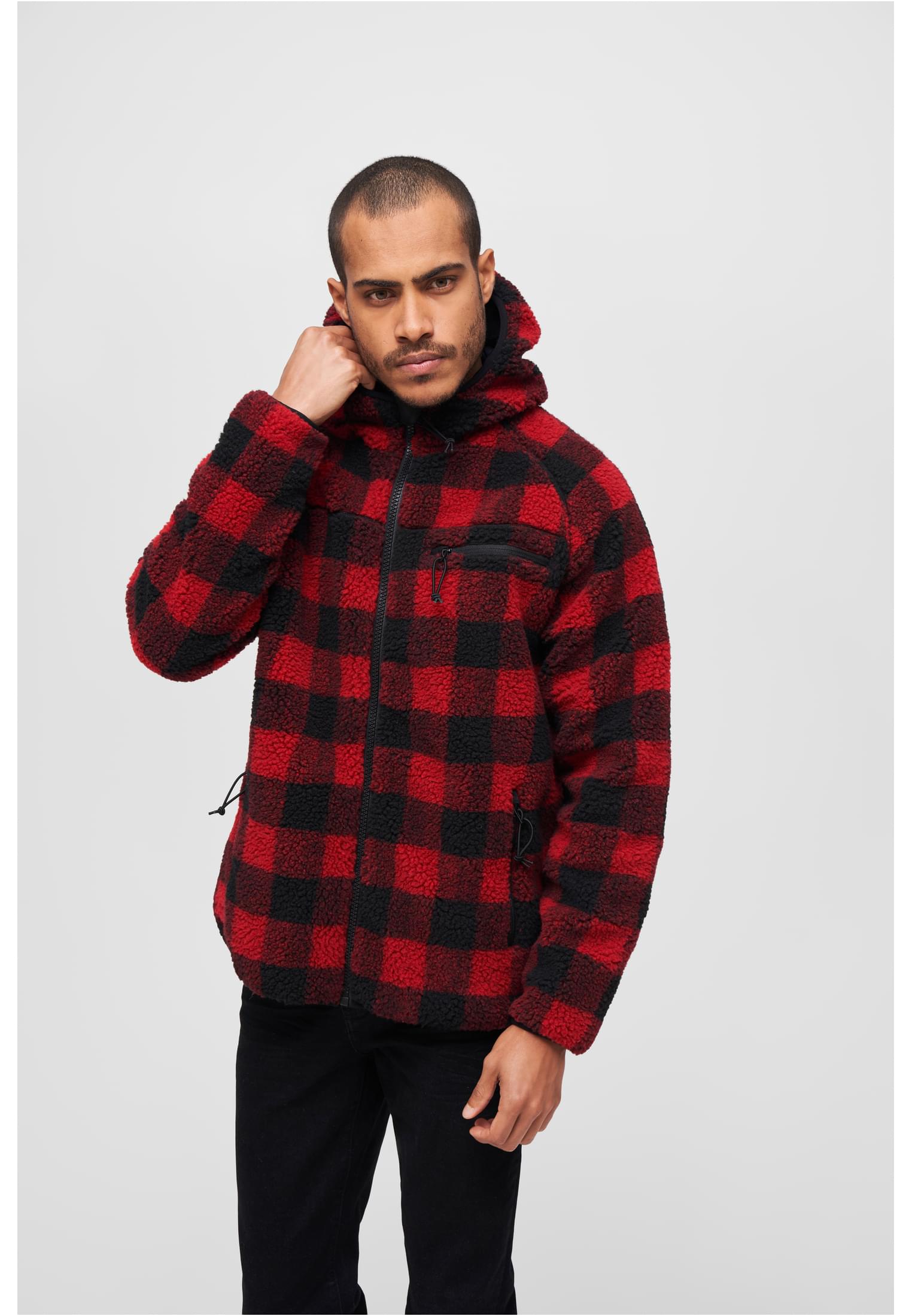 Teddyfleece Worker Jacket Red/black