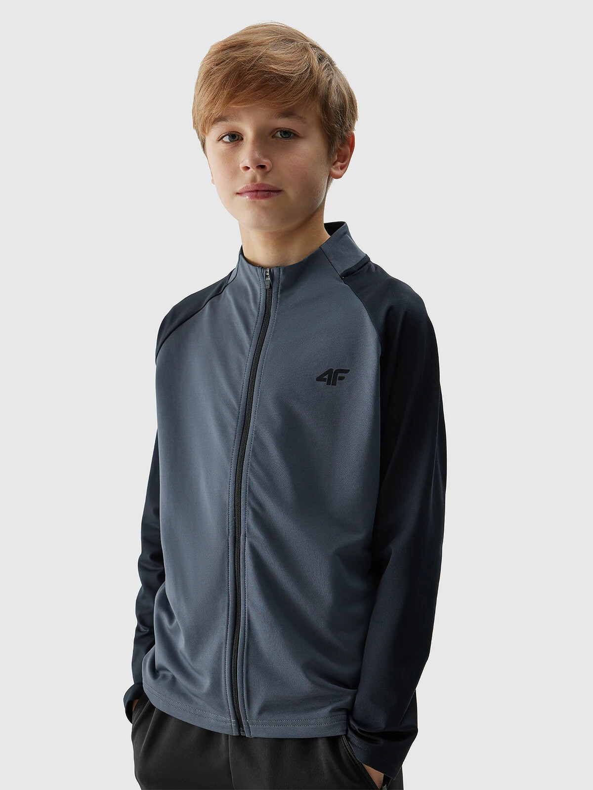 Boys' Sports Sweatshirt 4F - Gray