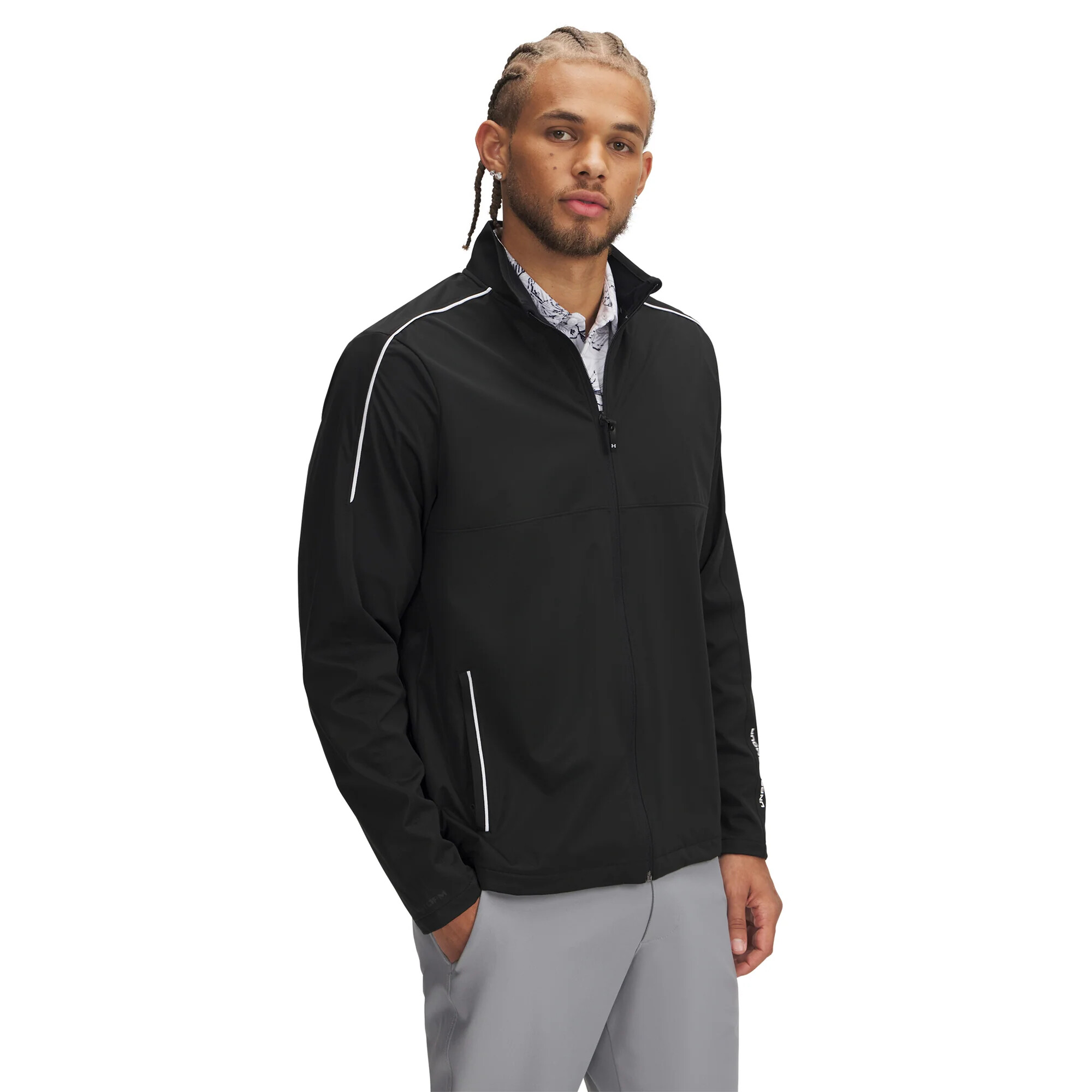 Mens Under Armour Drive Wind Full Zip Sweatshirt