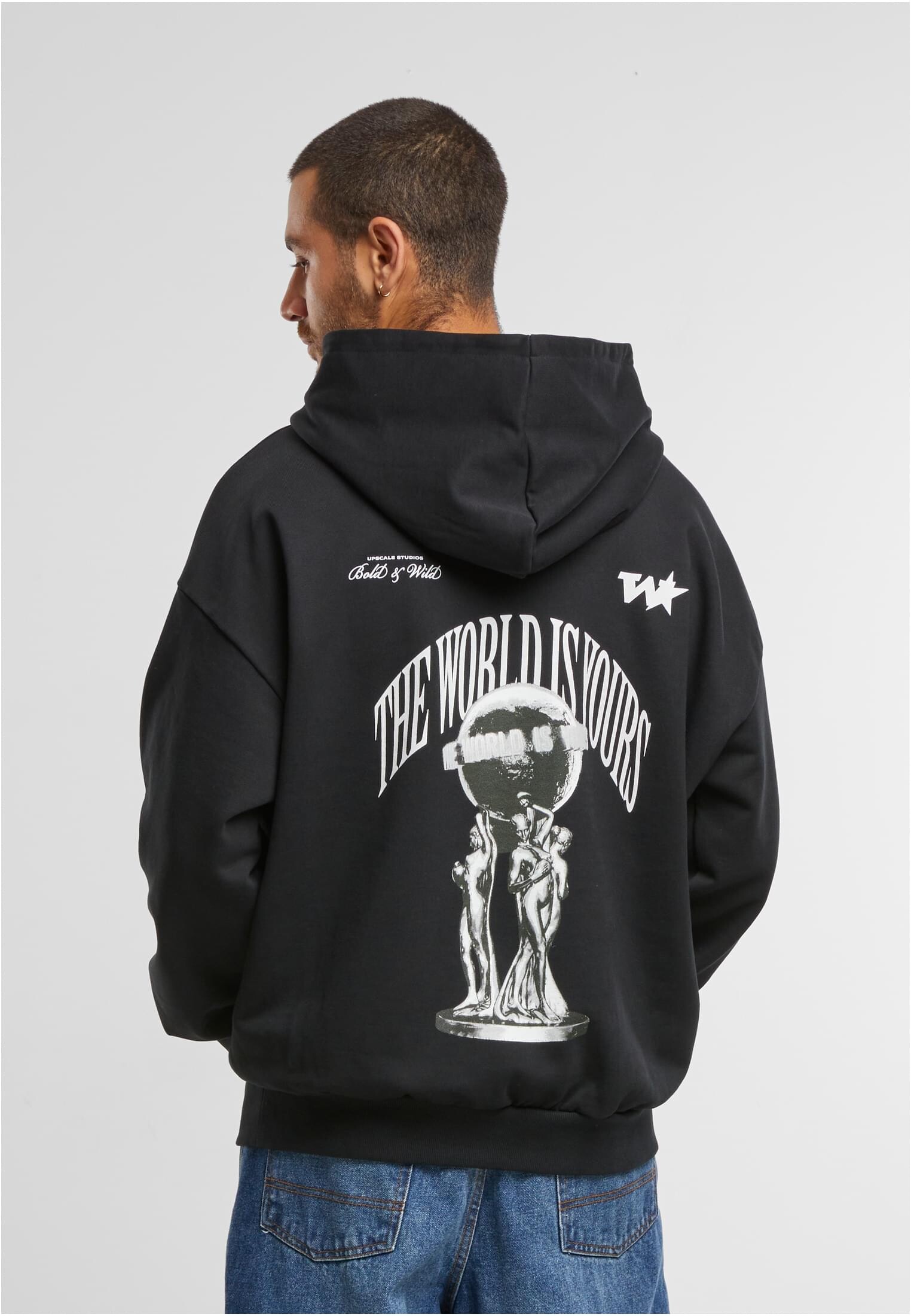 Men&#039;s hoodie Your World Oversize black