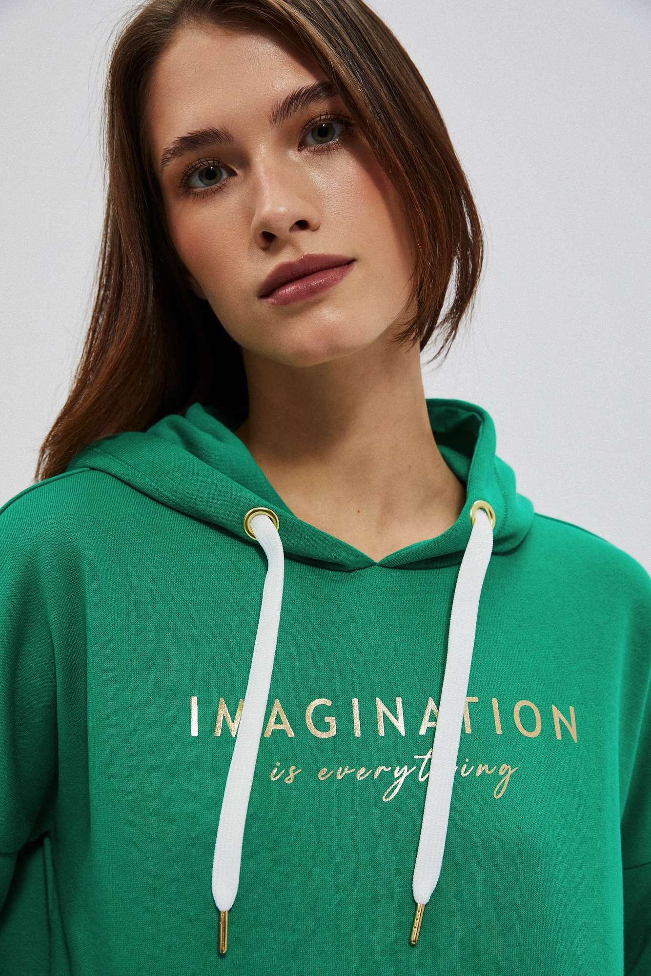 Hoodie with inscription